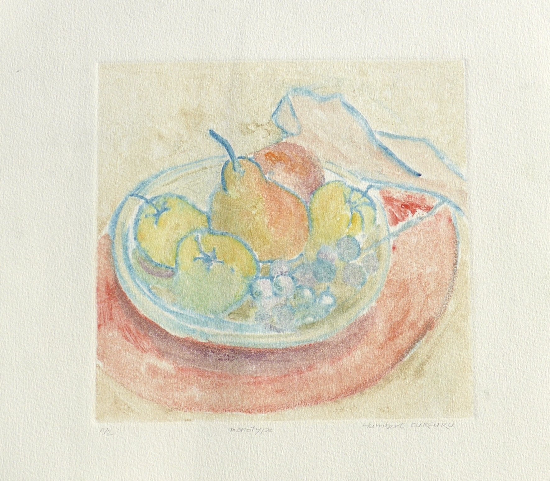 HC 136  Monotype of Summer Fruit