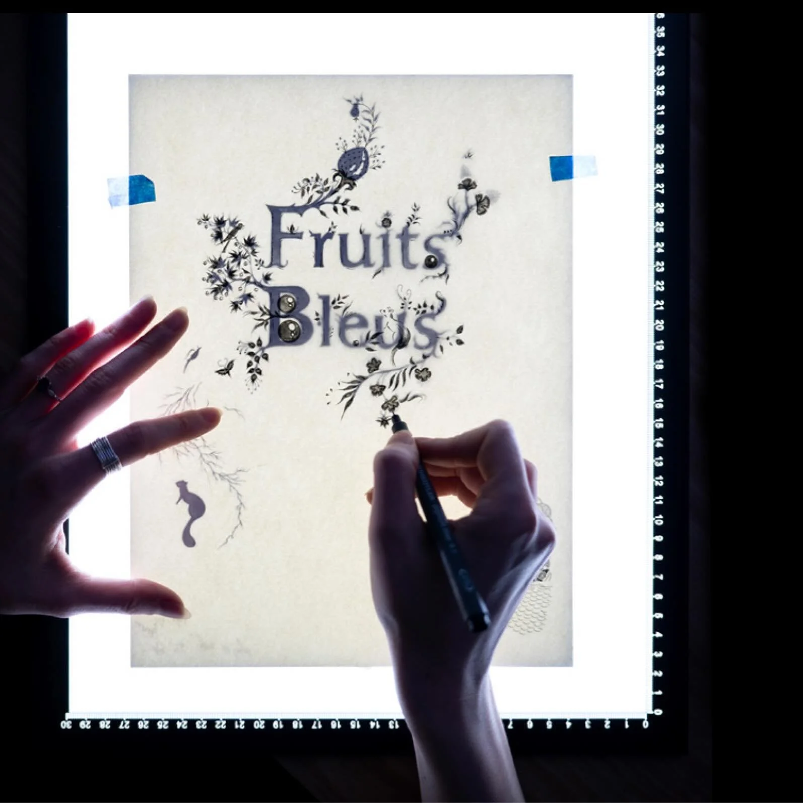 Saviez-vous que derri&egrave;re les illustrations de &laquo;&nbsp;Fruits bleus&nbsp;&raquo;, il y a aussi des techniques &eacute;tonnantes !

Pour cr&eacute;er les images de son magnifique album Fruits bleus, @valentine.clc explore et associe diff&ea