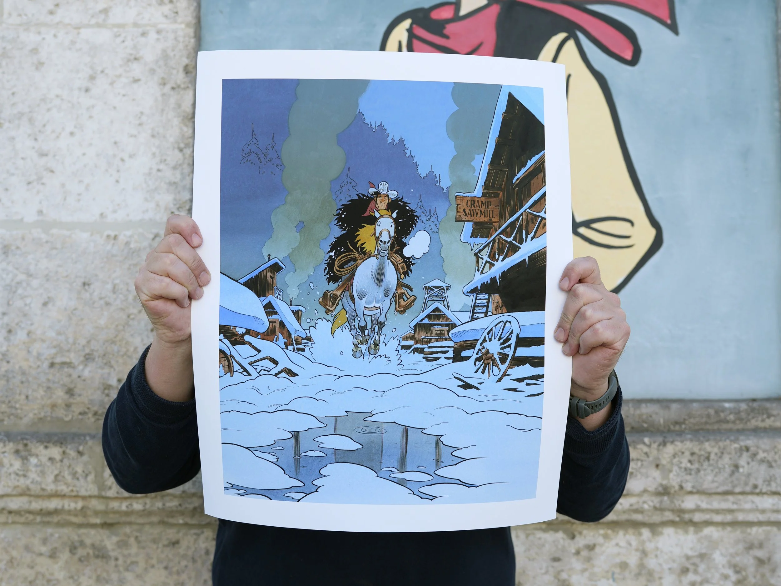 Galop dans la neige – Matthieu Bonhomme