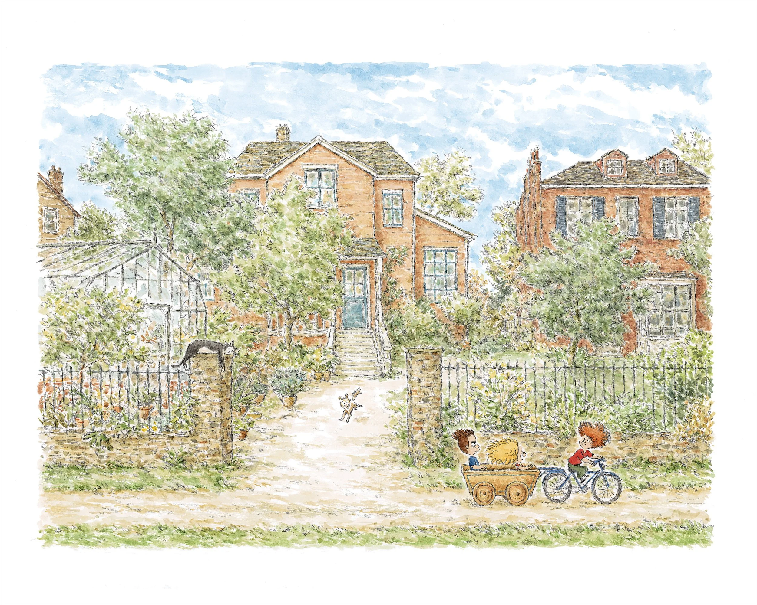 Pico Bogue - Maison de campagne – tirage fine art, limité