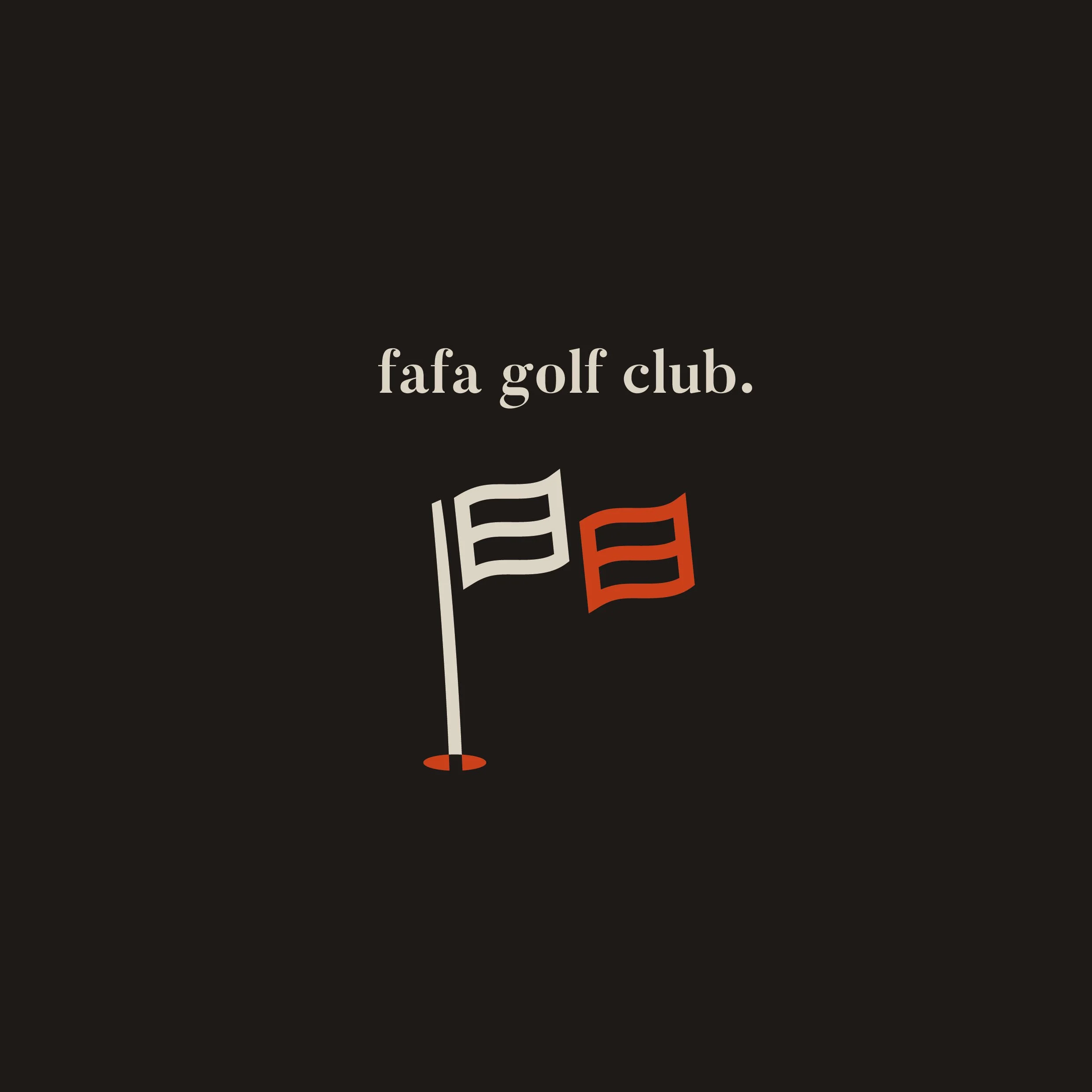 FAFA golf club logo design