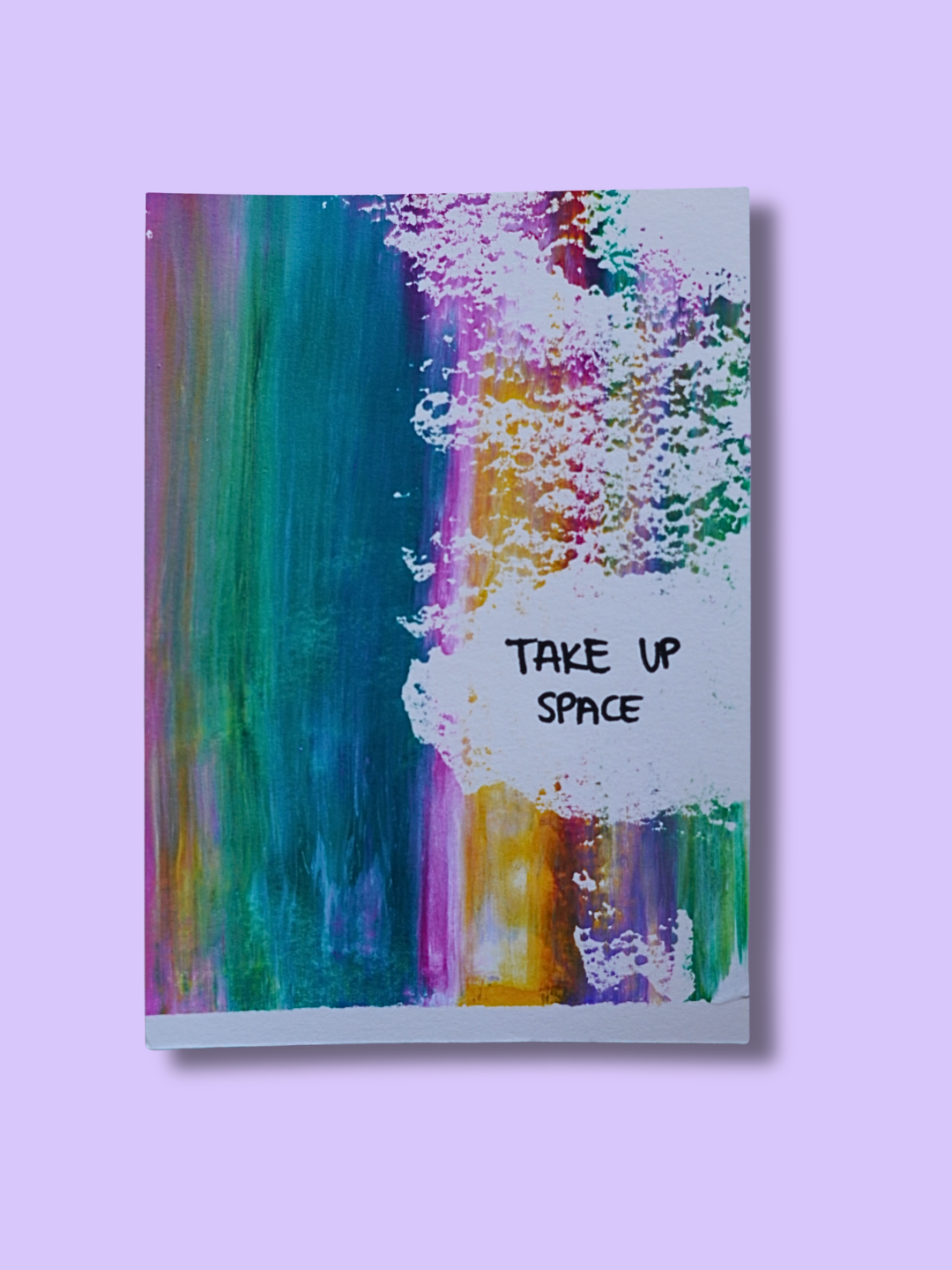 Unikat, Einzelstück, Postkarte, karte, i love you, why so perfect?, emotionen, du schaffst das, Nein, for yourself, stay soft, stand up for yourself, take up space