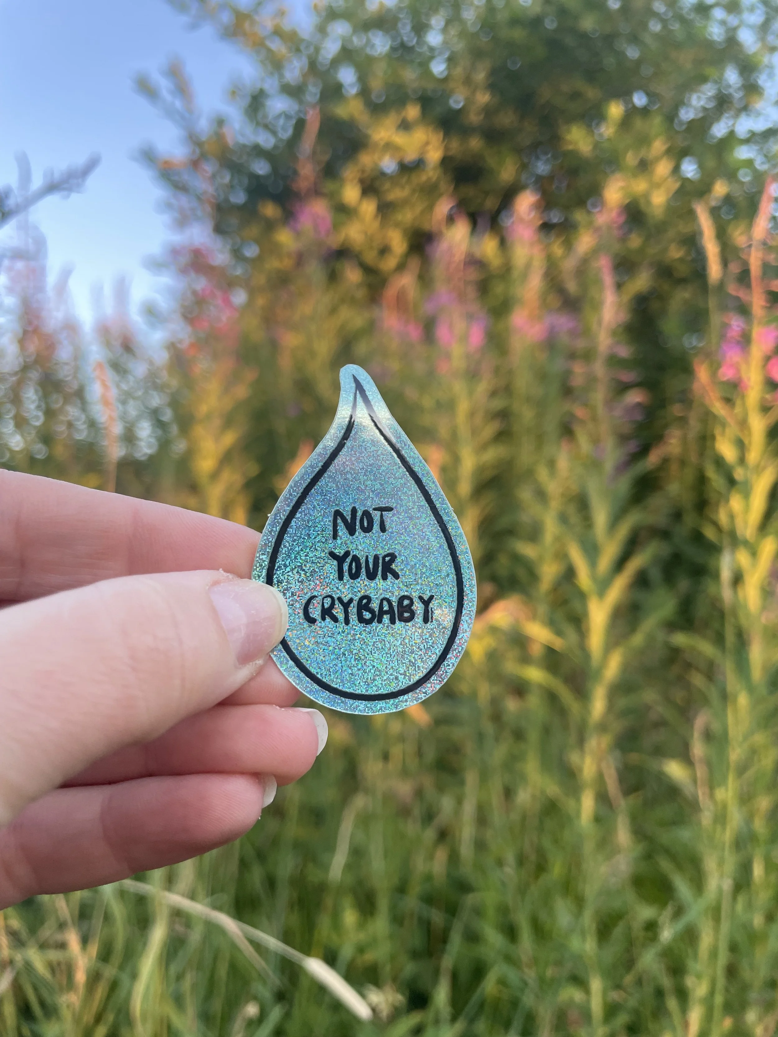 Tränen Sticker "not your crybaby"