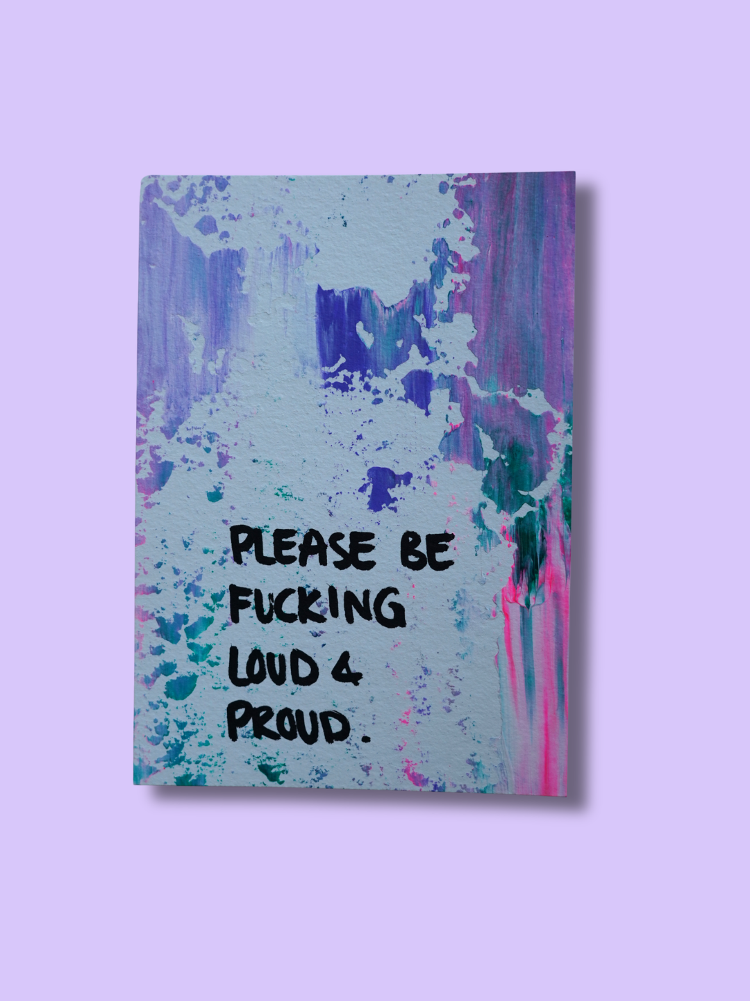 Unikat, Einzelstück, acrylkunst, Emotionen, Postkarte, karte, nein, für dich