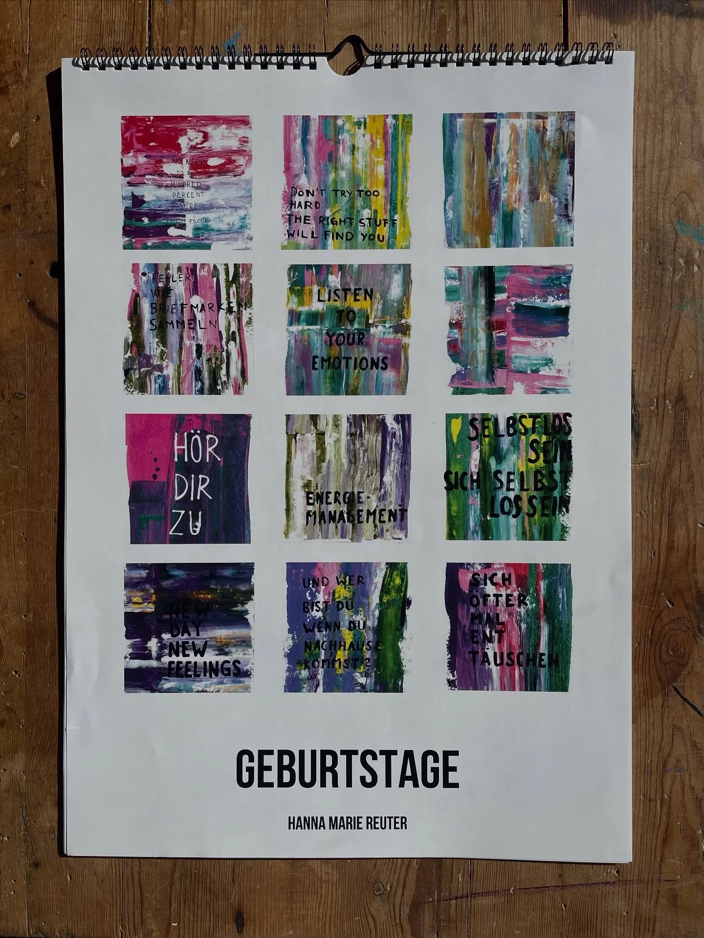 Bevor es den neuen Kalender 2026 gibt, dachte ich, den letzten mal noch in einem Geburtstagskalender weiterleben lassen. 🖤

Im Shop verf&uuml;gbar, oder auf dem kommenden Weihnachtsmarkt🤭