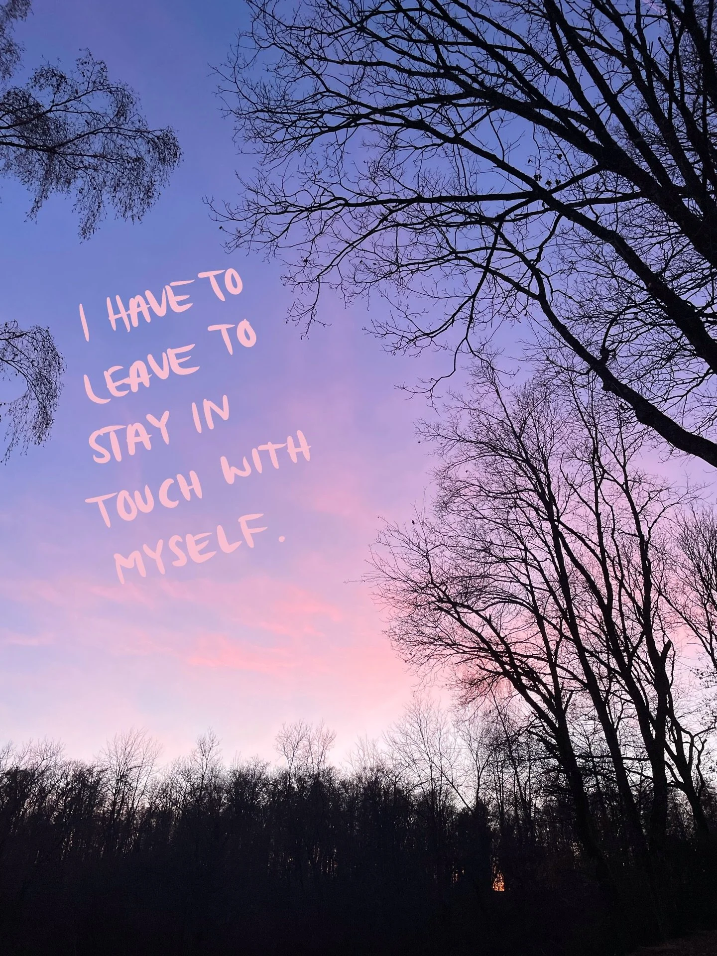 Unter Menschen, vielen Reizen und Aktivit&auml;ten habe ich keinen Kopf f&uuml;r mich. Keine Sekunde lang. Da w&uuml;rde ich einfach ins offene Messer laufen. Deswegen brauch ich Ruhe, Zeit alleine, um wieder klar denken zu k&ouml;nnen. Meine Bed&uum