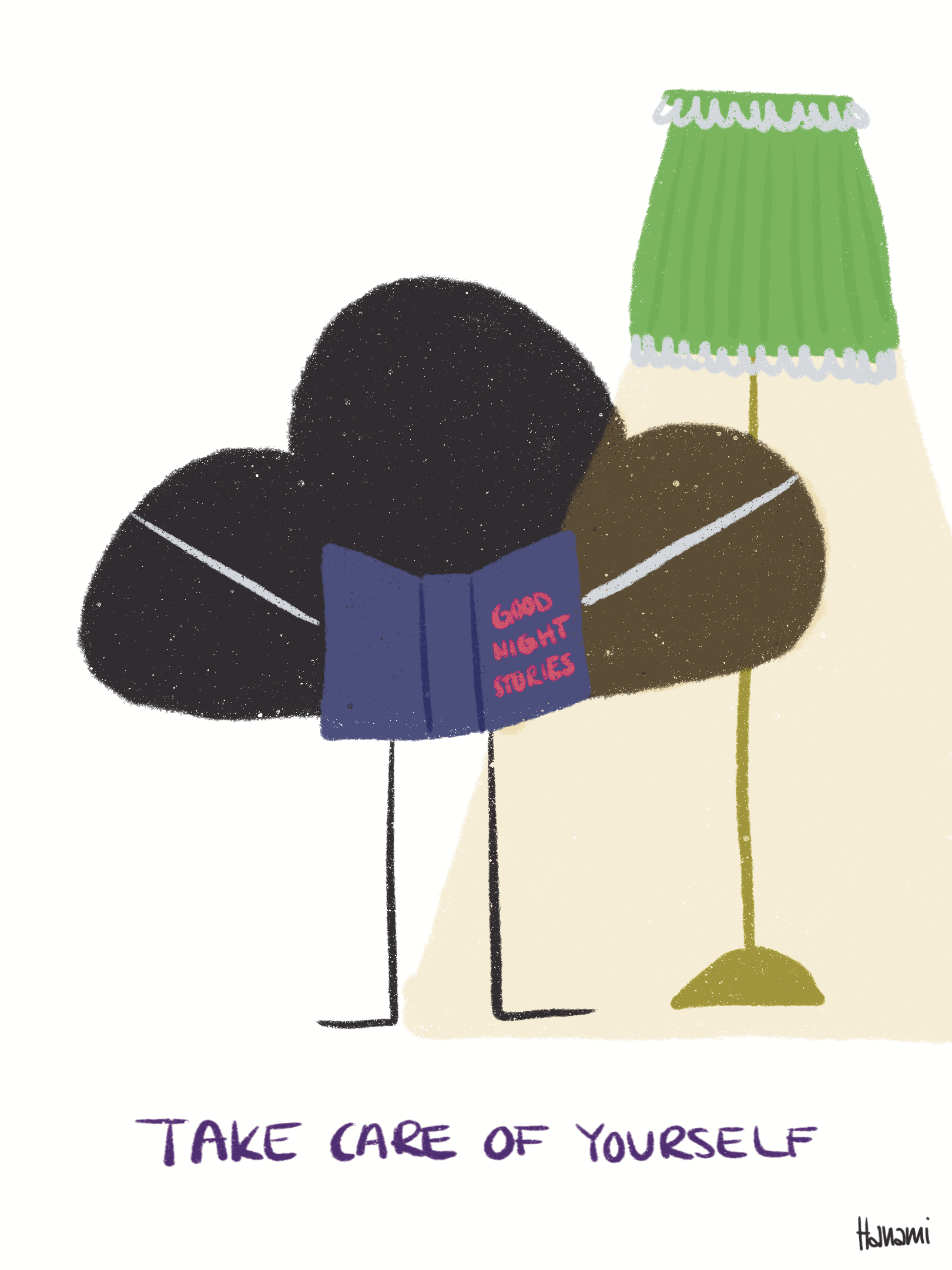 Postkarte Black Cloud - Goodnight stories