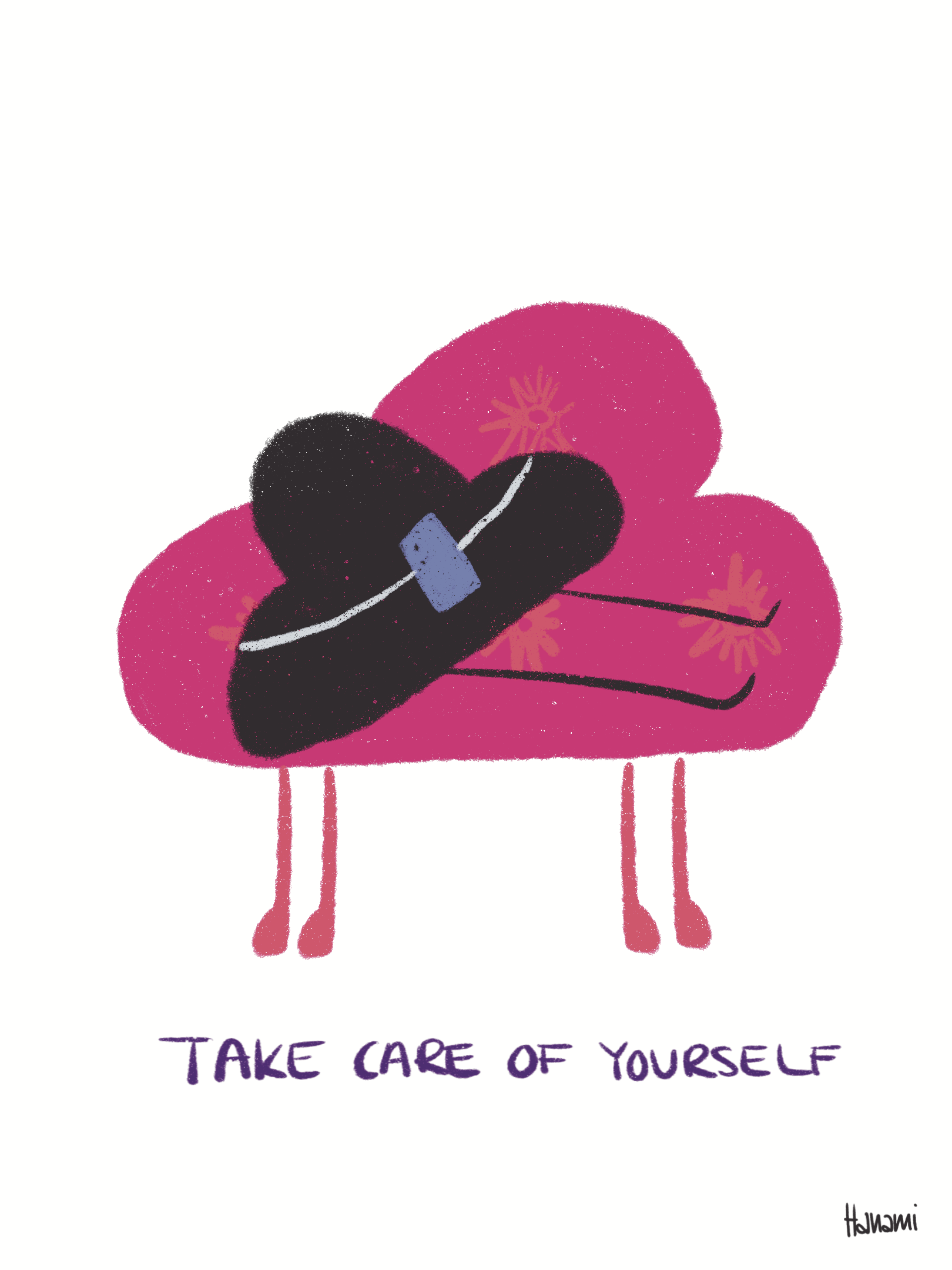 Postkarte Black Cloud - Scrolling