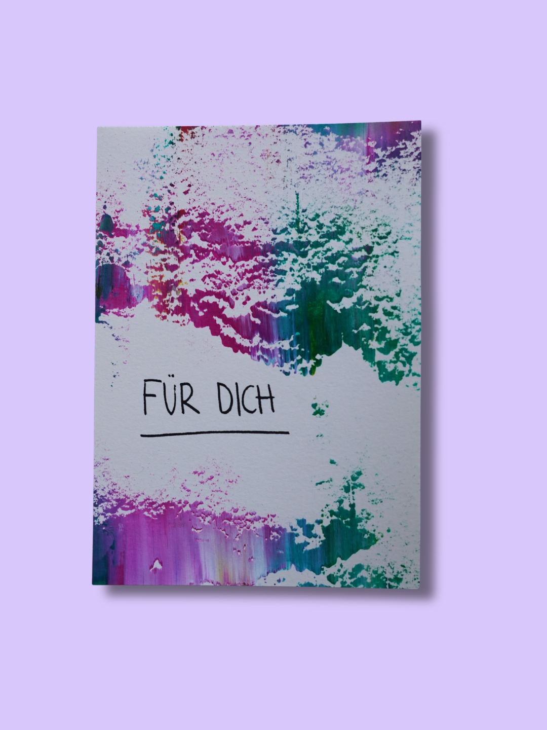 Unikat, Einzelstück, acrylkunst, Emotionen, Postkarte, karte, nein, für dich