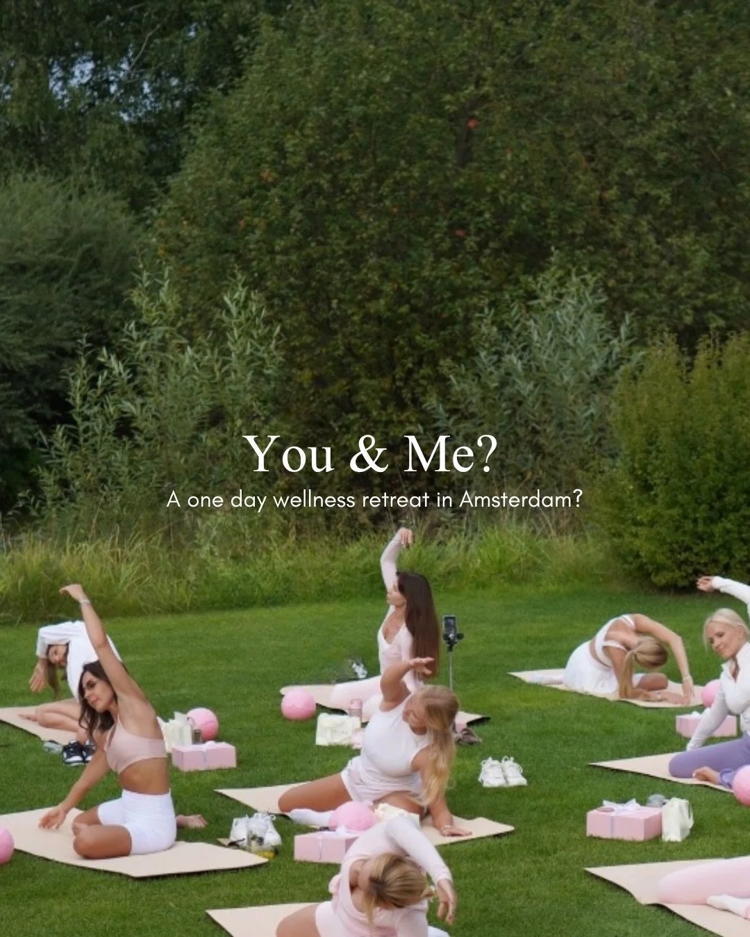 You &amp; Me?

On June 13, we&rsquo;re bringing Heaven Society outdoors, 
a full day of wellness, movement, and connection in the Amsterdamse Bos.

Pilates. Breathwork. Holistic sessions.
A beautiful shared lunch in nature.

An experience designed to