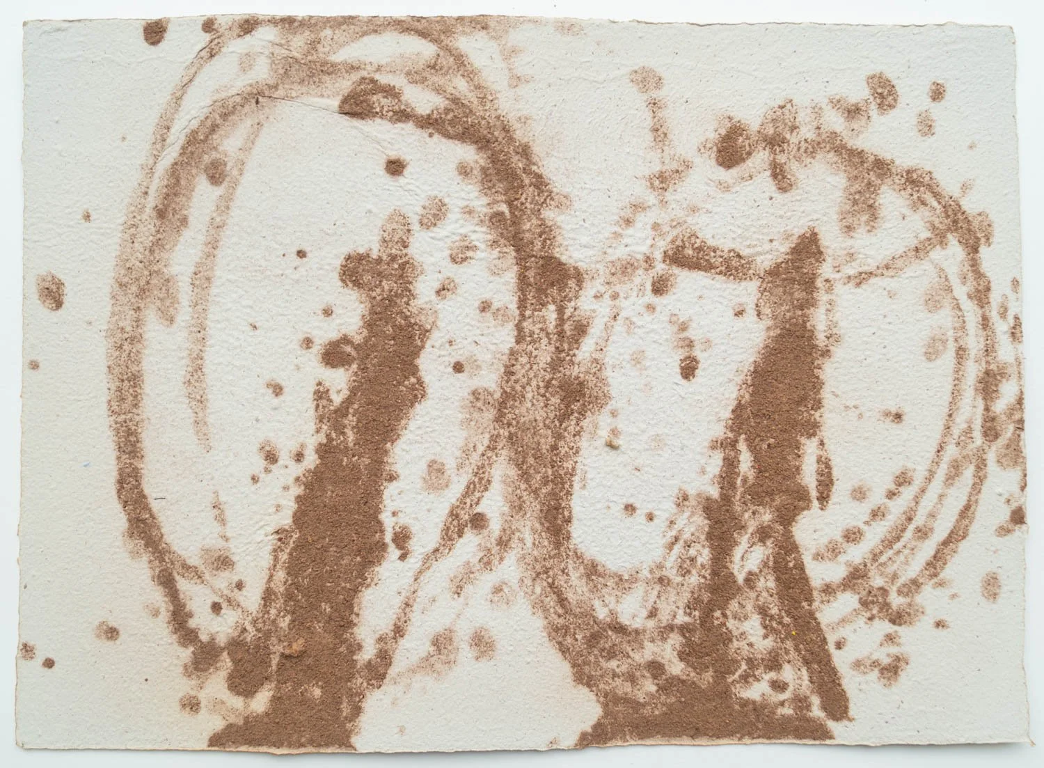 A sepia-toned sketch of two women with long hair, viewed from the shoulders up, with a dotted and circular background pattern.