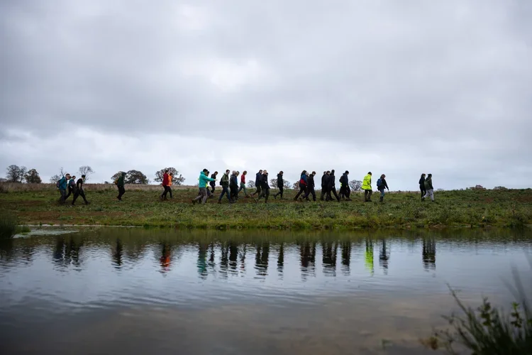 People walking in Boothby Wildland