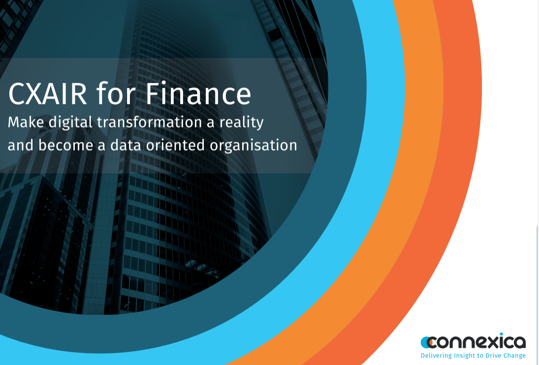 CXAIR for Finance: Make digital transformation a reality