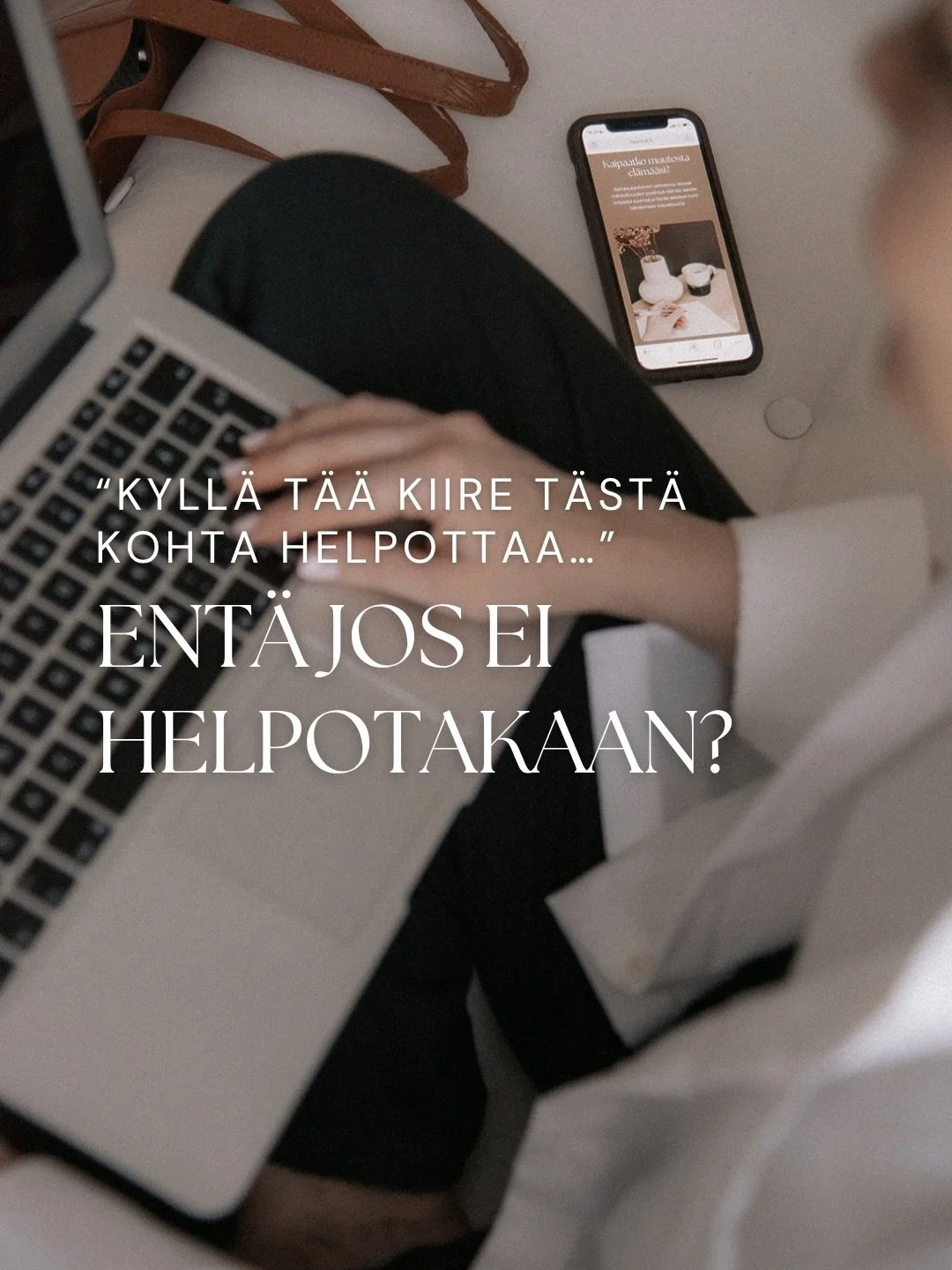 Mik&auml;&auml;n ei muutu, jos mik&auml;&auml;n ei muutu. Mutta hyv&auml; uutinen on, ett&auml; aina voi vaihtaa suuntaa ja muuttaa toimintatapoja! ✨

Sulla on lupa kulkea kohti kevyemp&auml;&auml; ja kannattelevampaa arkea. Ja m&auml; oon t&auml;&au
