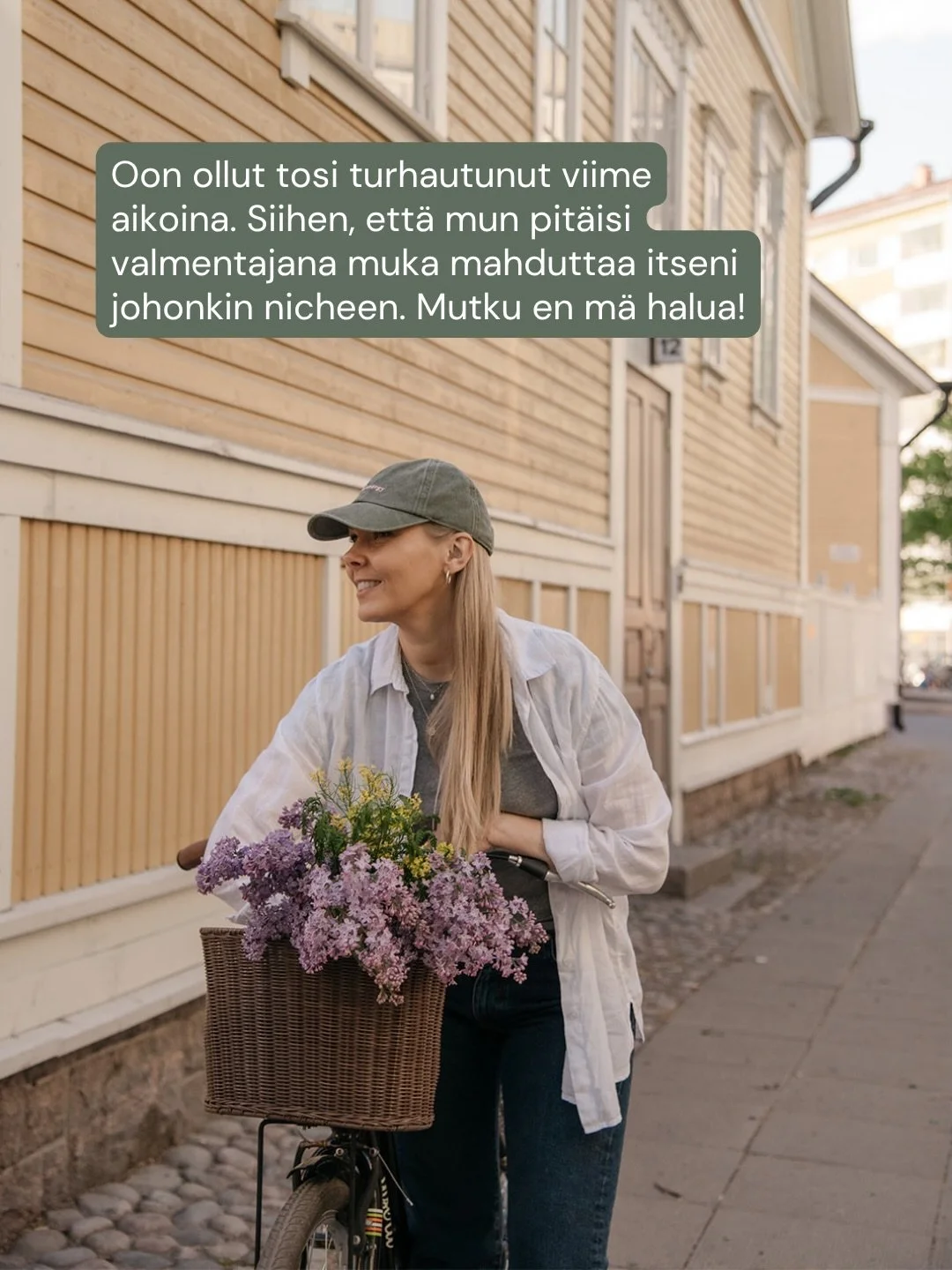 &Auml;l&auml; s&auml;k&auml;&auml;n anna kenenk&auml;&auml;n pakottaa sua mihink&auml;&auml;n muottiin 🫶🏼 Saat olla just sellanen kuin oot!

Ps. Nimesin Canvassa t&auml;n postauksen kuvat nimell&auml; &rdquo;Non-niche-Terhi&rdquo;, oisko se hyv&aum