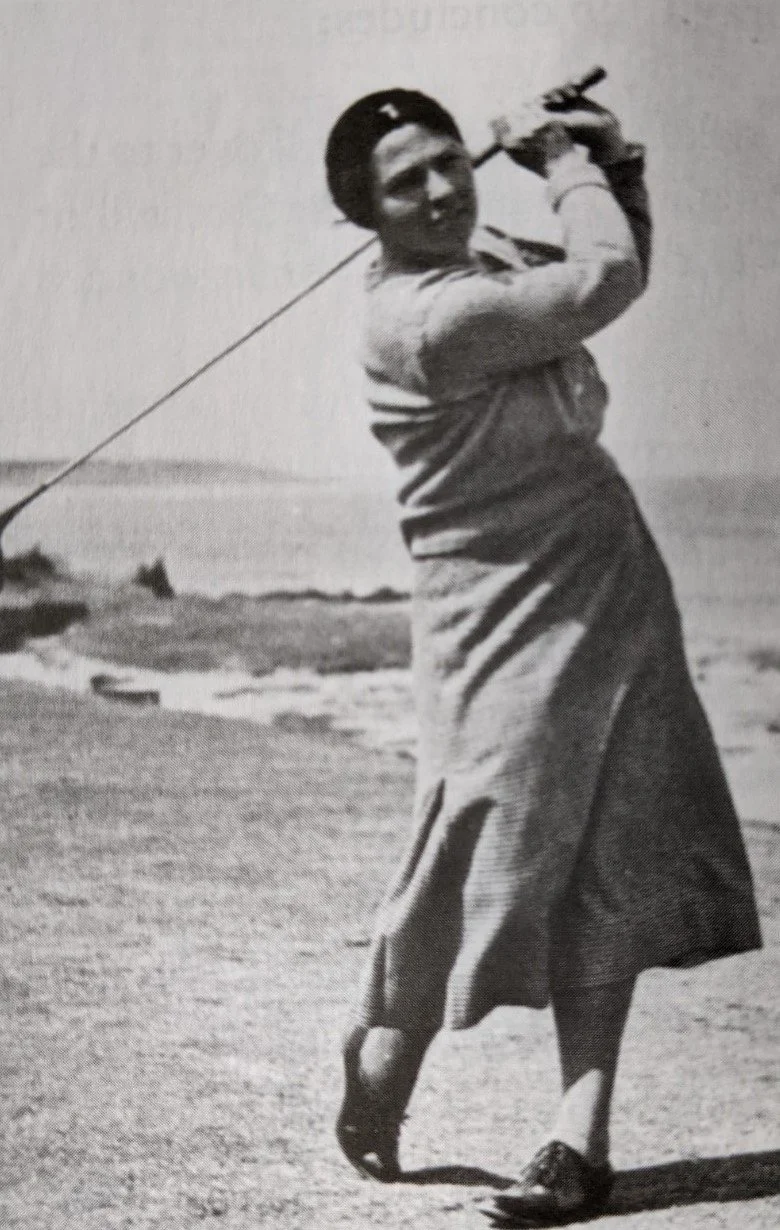 Meg Farquhar becomes the first female UK professional and starts her training at Moray Golf Club.