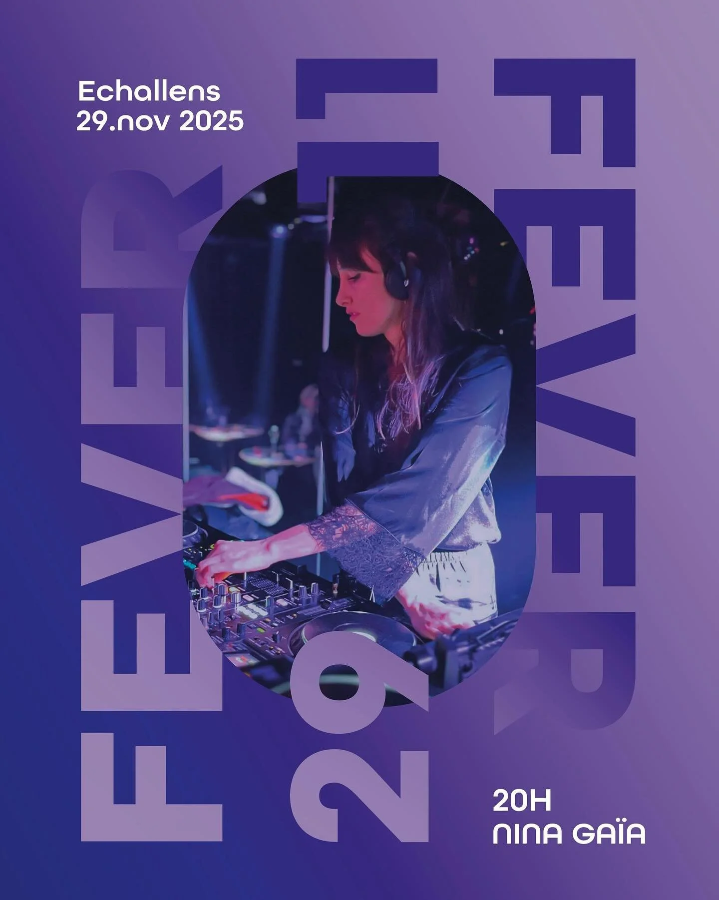 NINA GA&Iuml;A | 20h00-22h00

Nous avons choisi cette artiste p&eacute;tillante pour cl&ocirc;turer la soir&eacute;e de cette premi&egrave;re &eacute;dition du Fever Festival. 

Vivant entre Lausanne et Berlin, @ninagaiamusic a r&eacute;ussi &agrave;