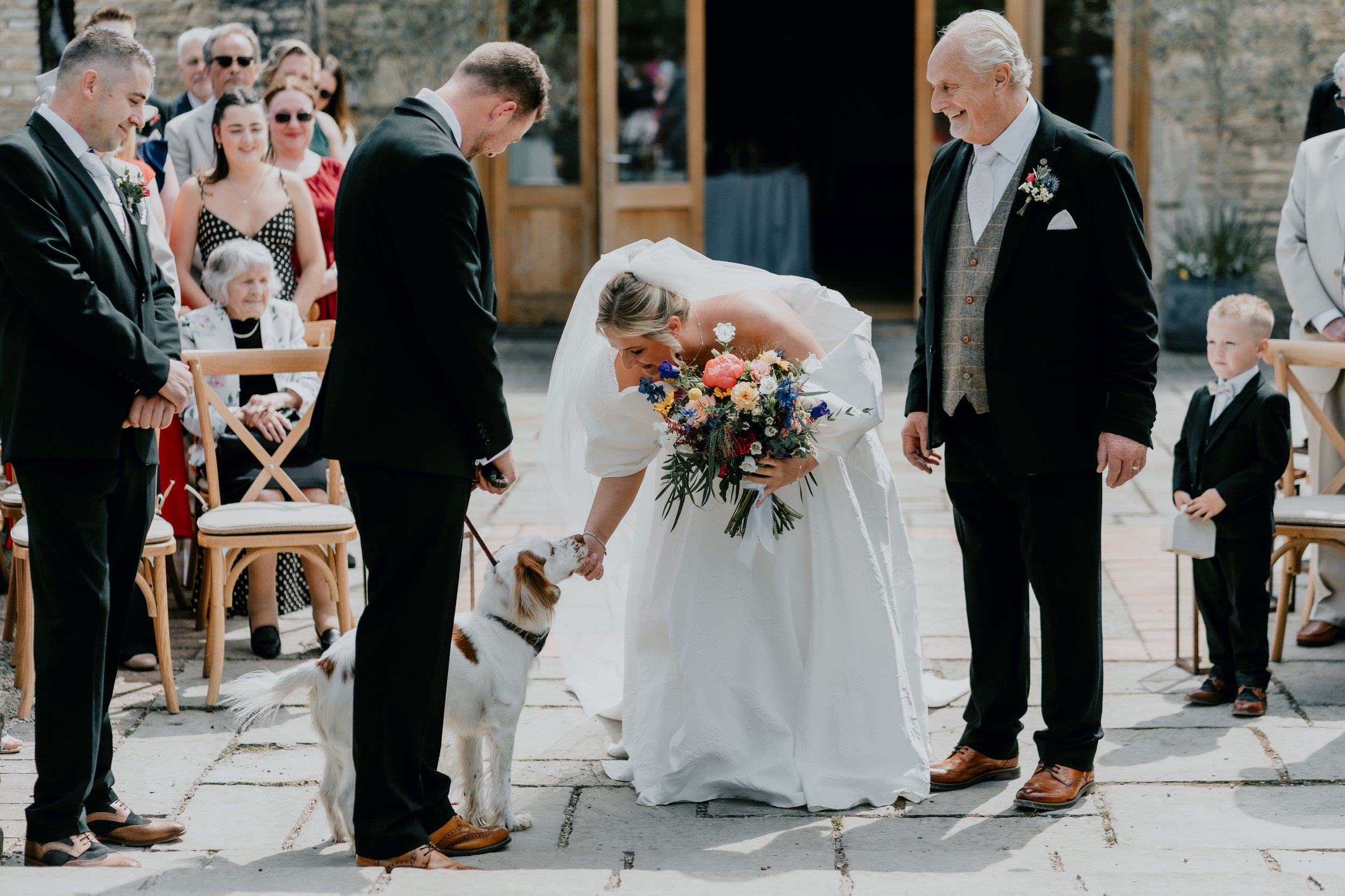 Dog Friendly Weddings at Oxleaze Barn