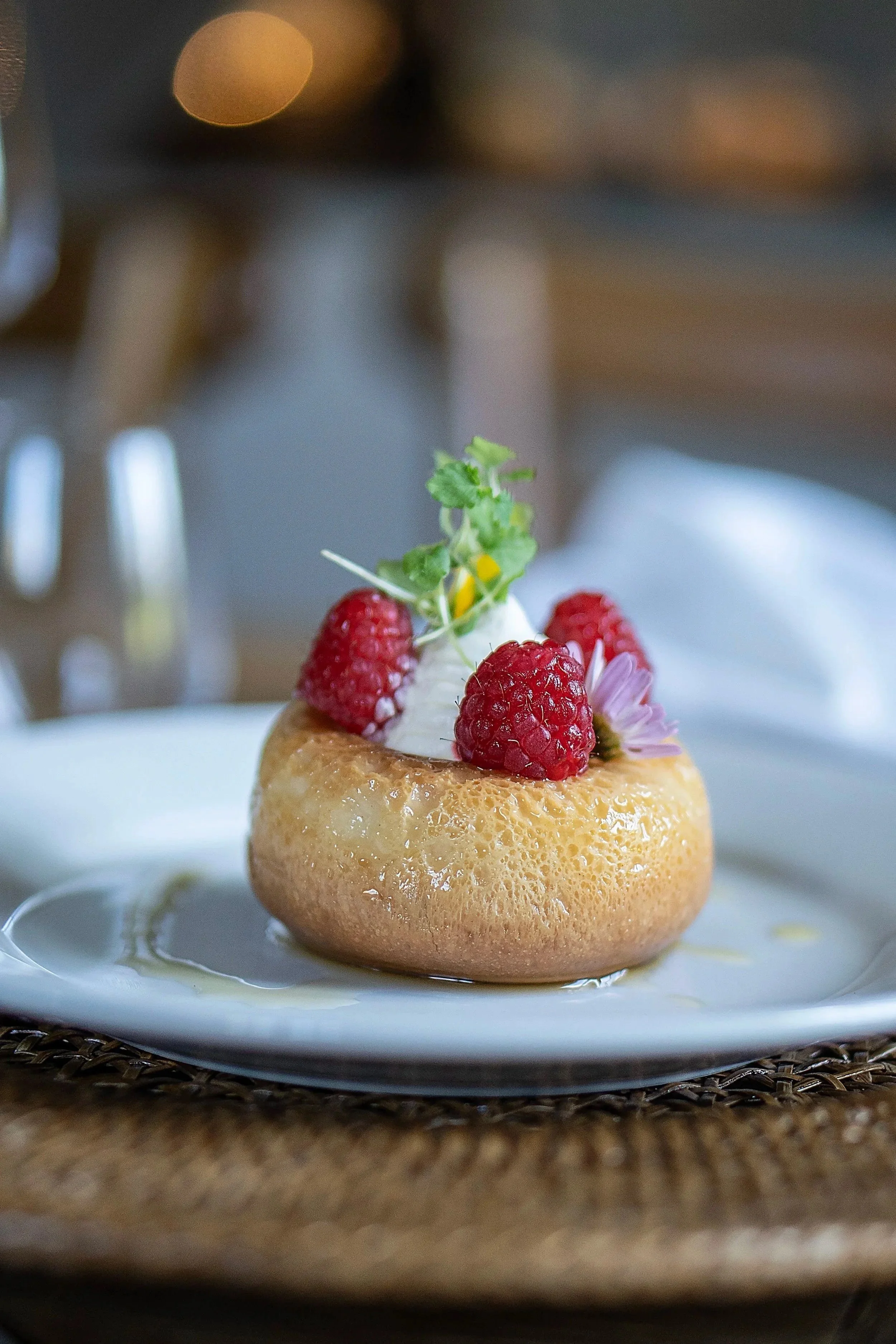 Plated dessert by Ross & Ross Events, Cotswolds event catering