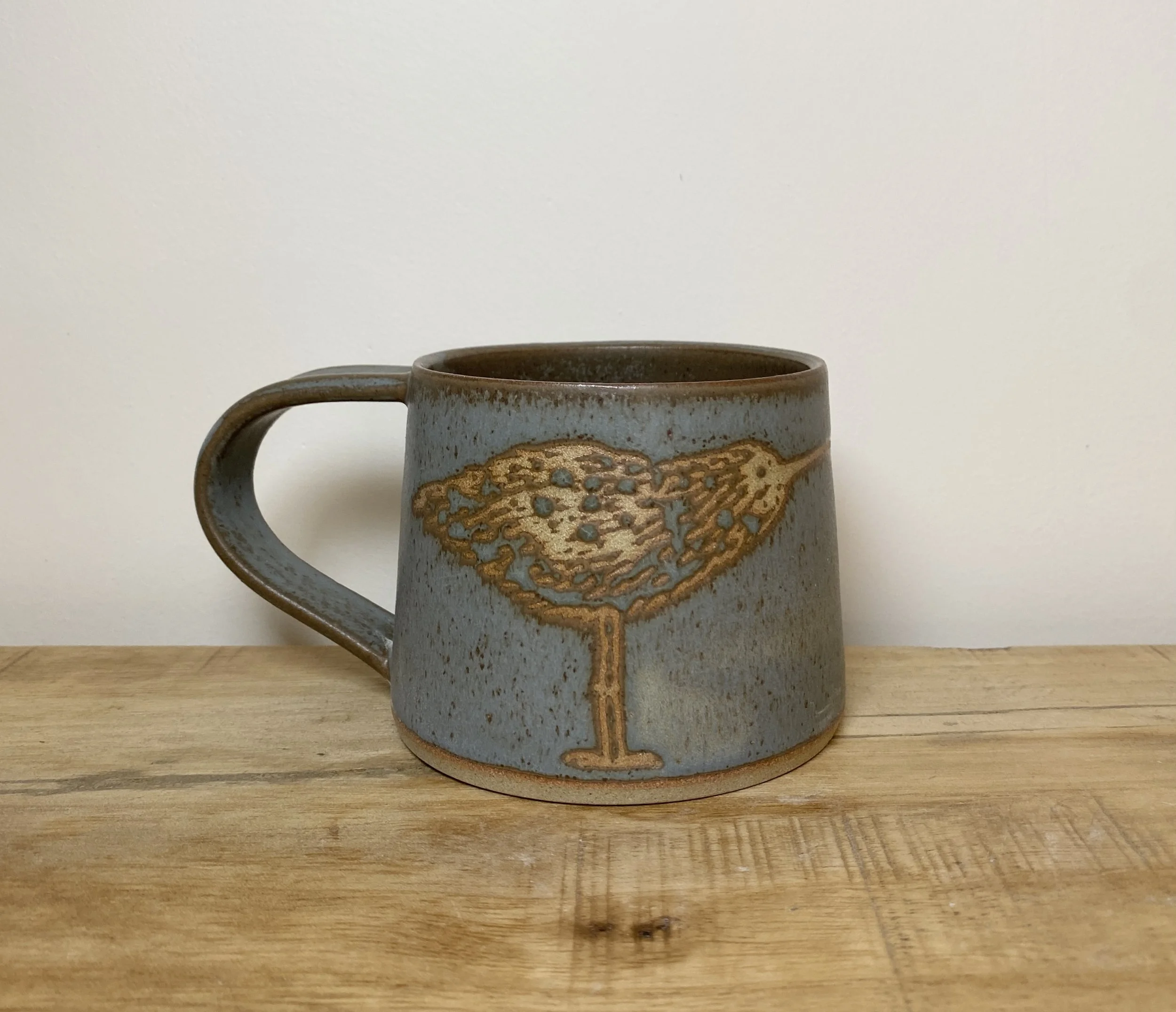 Granite bird mug