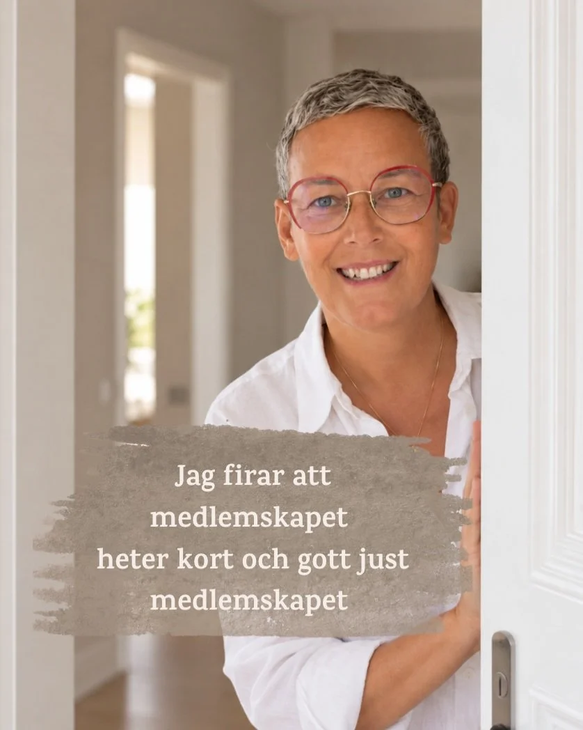 Den h&auml;r veckan har jag bytt namn. Fr&aring;n Amazing leader&trade; - akademin till medlemskapet. Kort och gott, p&aring; svenska, och precis vad det &auml;r.

Och det vill jag fira. D&auml;rf&ouml;r &ouml;ppnar jag d&ouml;rrarna till medlemskape