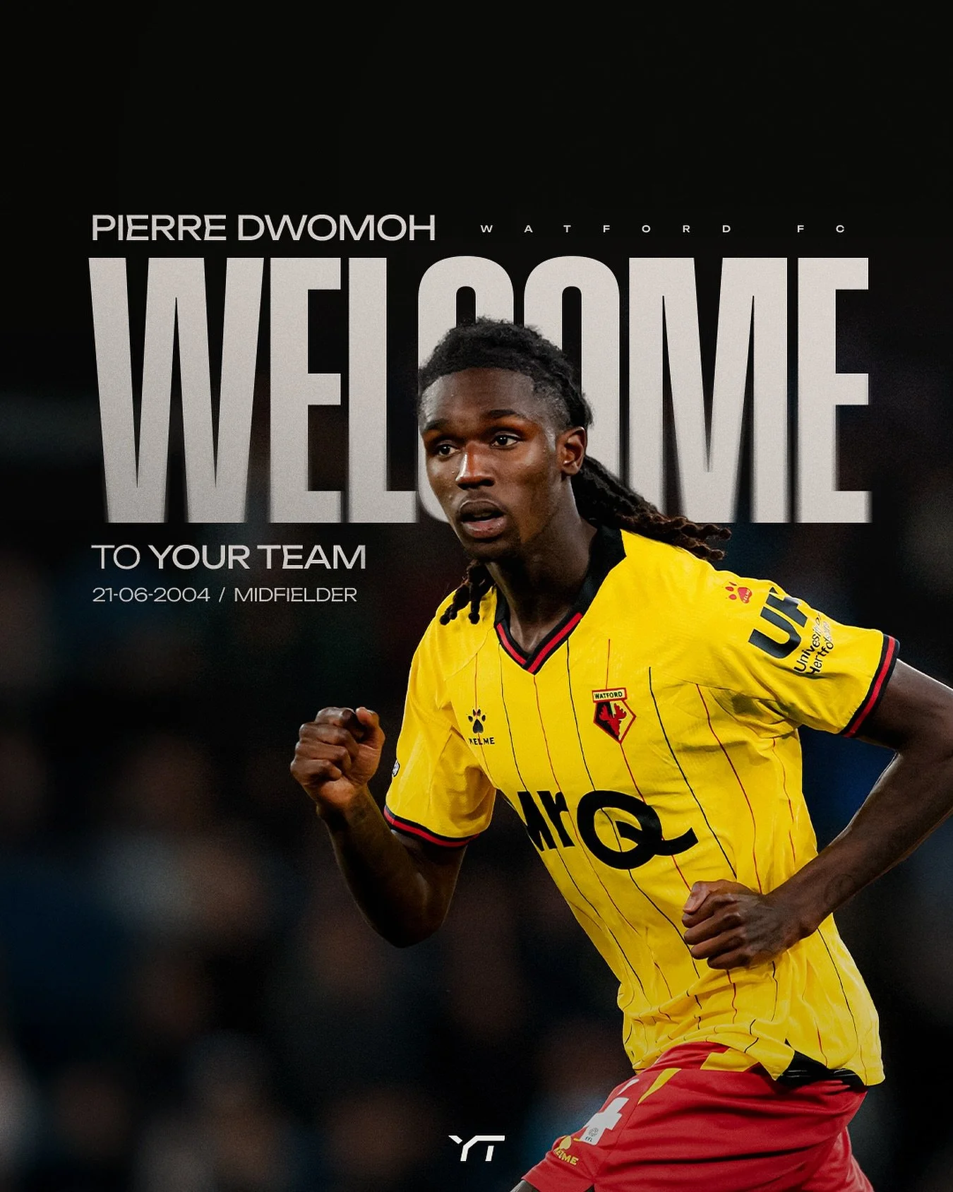 Welcome to Your Team, Pierre!
At just 16, Pierre made his professional debut for KRC Genk, becoming one of the youngest ever in Belgium&rsquo;s top division. Now playing for Watford FC, he is a skilled and modern midfielder taking the next step in hi