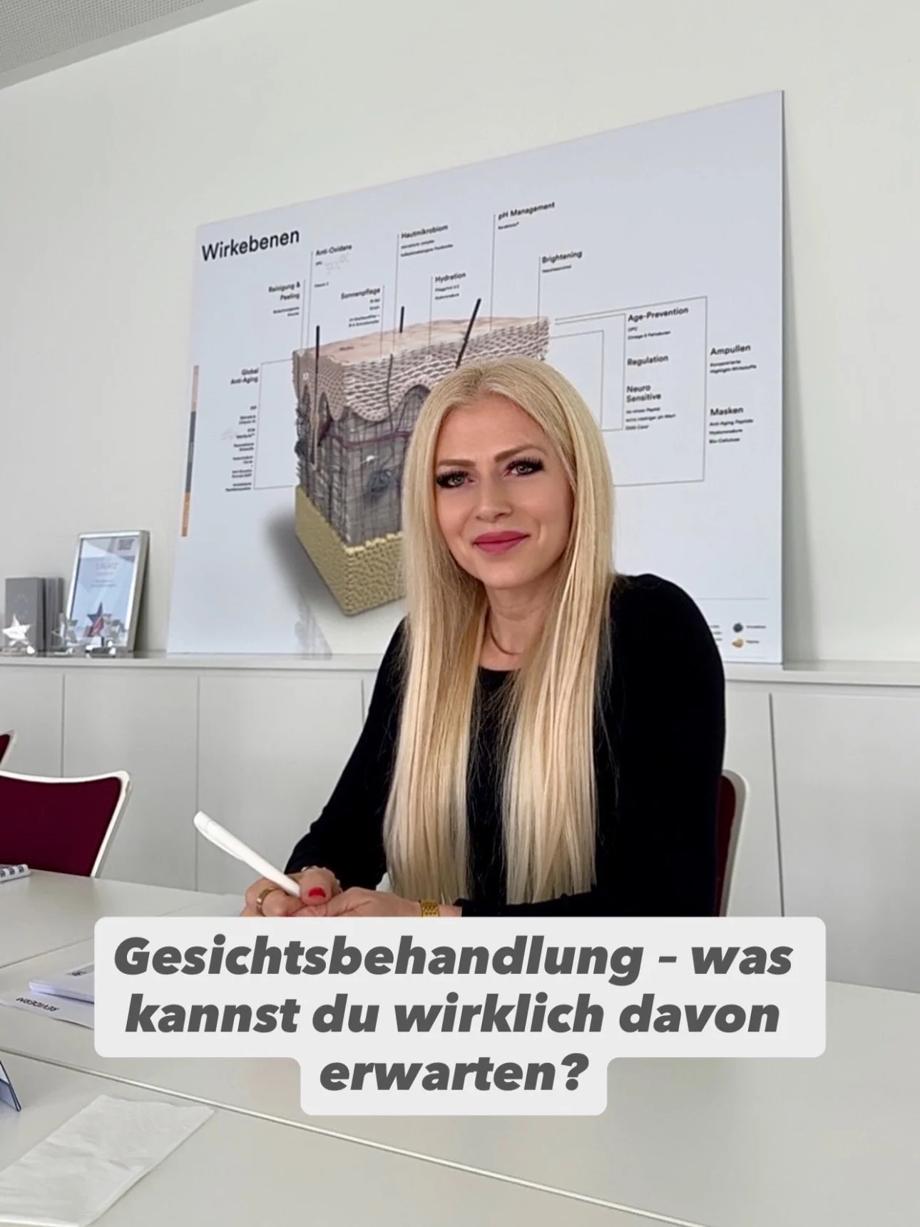 Eine Gesichtsbehandlung allein ver&auml;ndert deine Haut nicht.

Was deine Haut wirklich braucht, ist eine Strategie.

Jede Haut ist anders &ndash; deshalb erstelle ich f&uuml;r jede Kundin einen individuellen Behandlungsplan, der genau auf ihre Haut