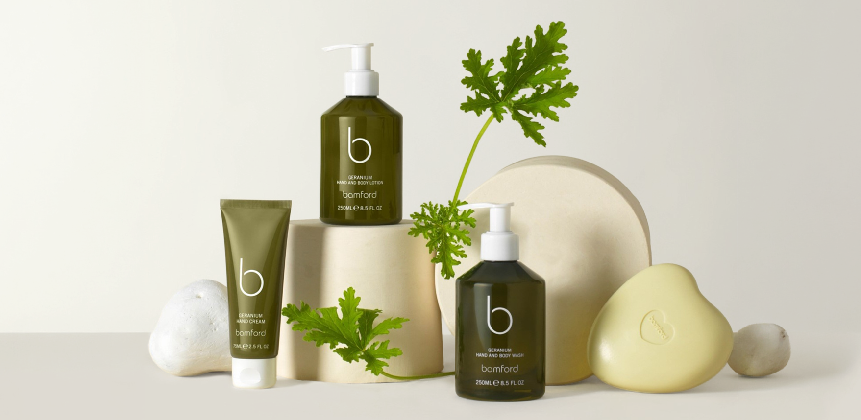 Bamford conscious luxury skincare collection – distributed by Radiance Connection in Switzerland and Germany