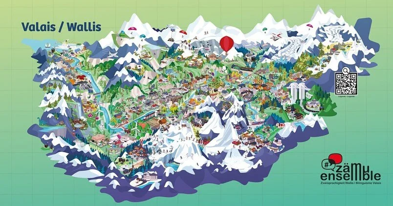 Lors de la Foire du Valais, nous avons eu le plaisir de concevoir un stand Zamu/Ensemble enti&egrave;rement d&eacute;di&eacute; au bilinguisme. L&rsquo;objectif ? Mettre en lumi&egrave;re les richesses du multilinguisme et souligner son importance da