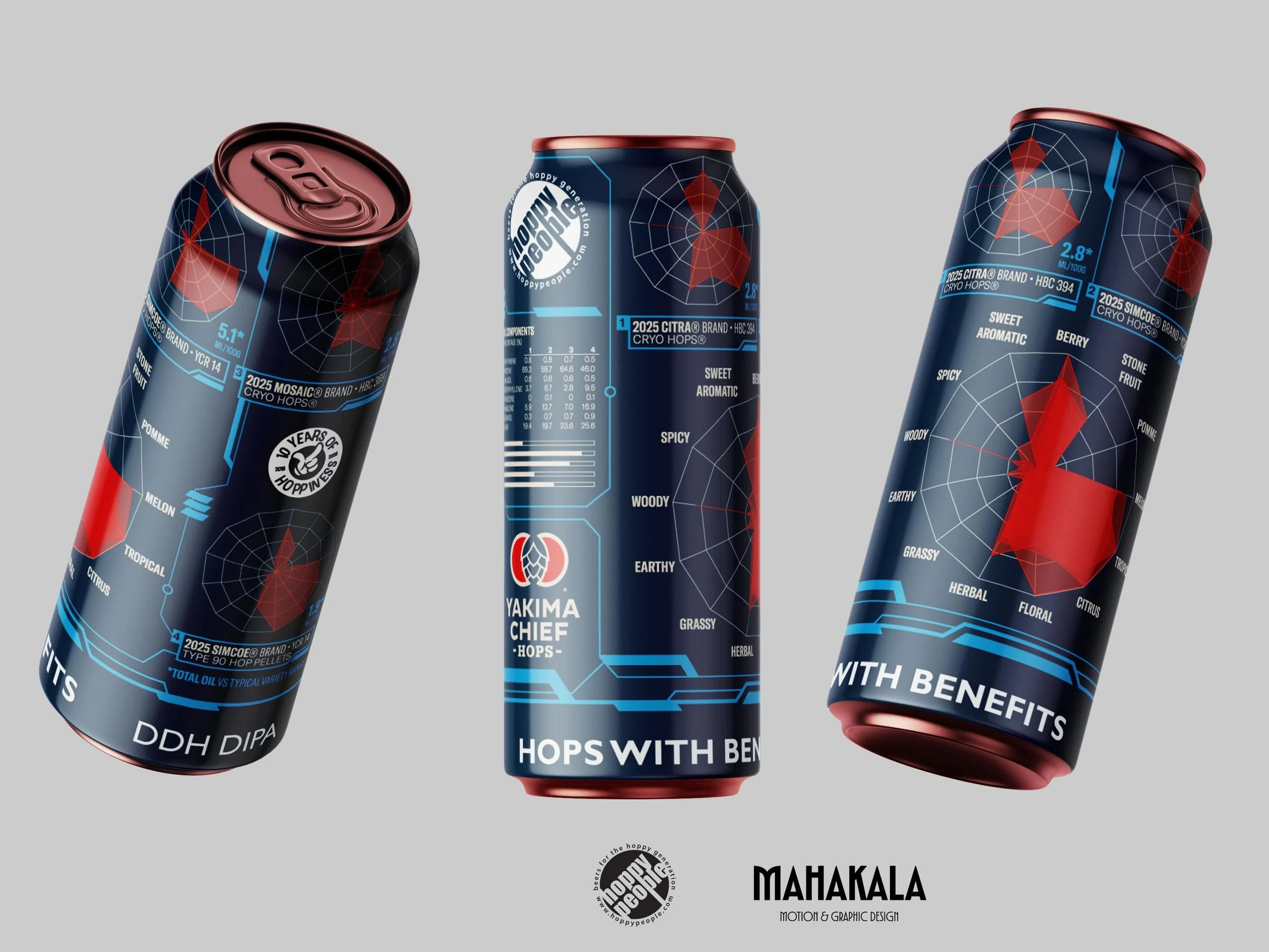Hops with Benefits ! New @hoppypeoplebrewery  #packaging #craftbeer #ddh #design. #yakimachief