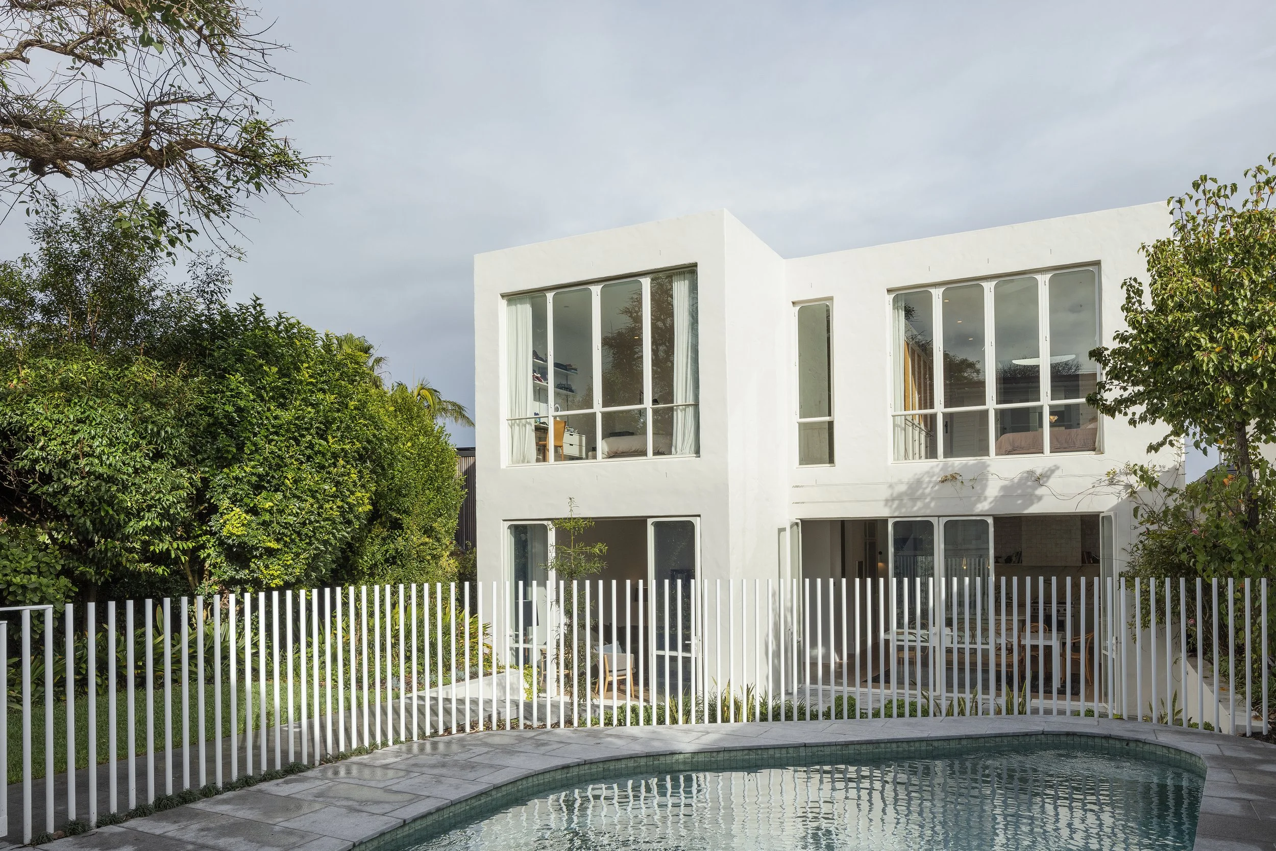 Custom-designed concrete pool build and installed by Reef Pools Cronulla