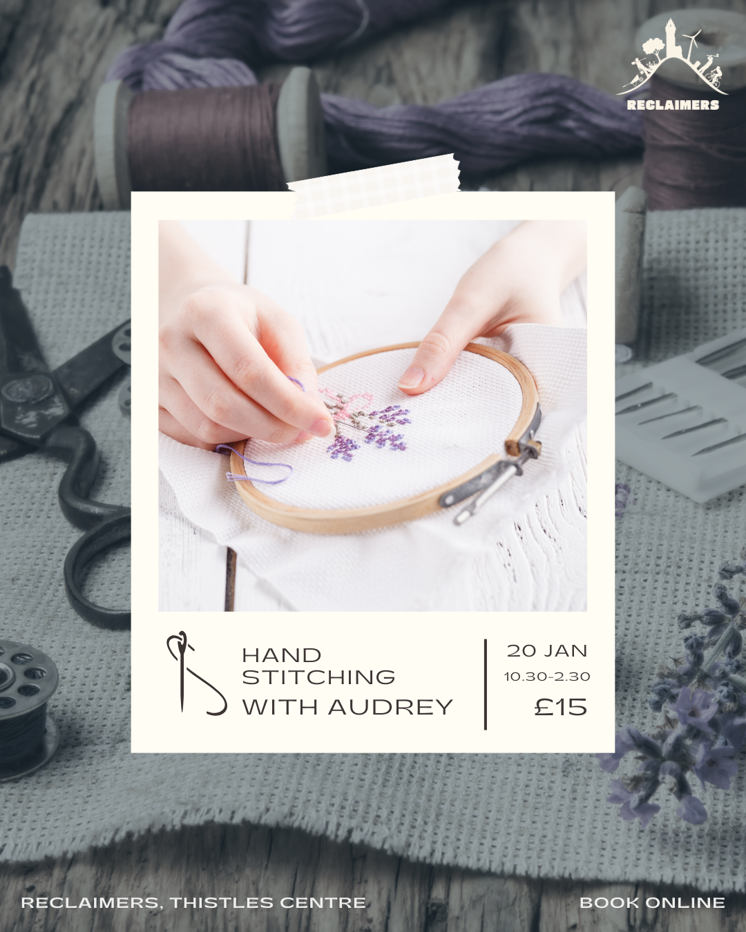 Hand Stitching with Audrey