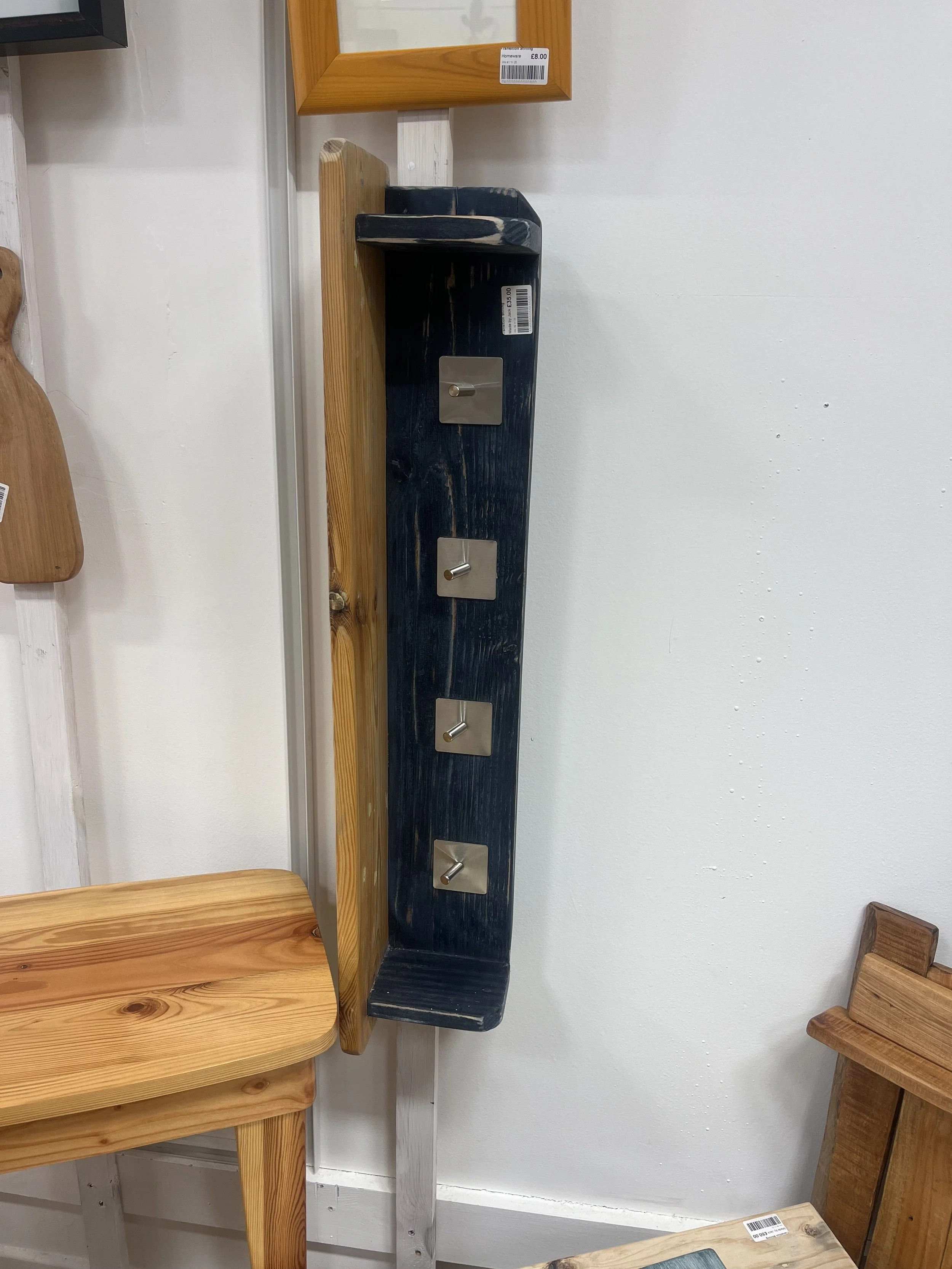 Wooden coat hooks