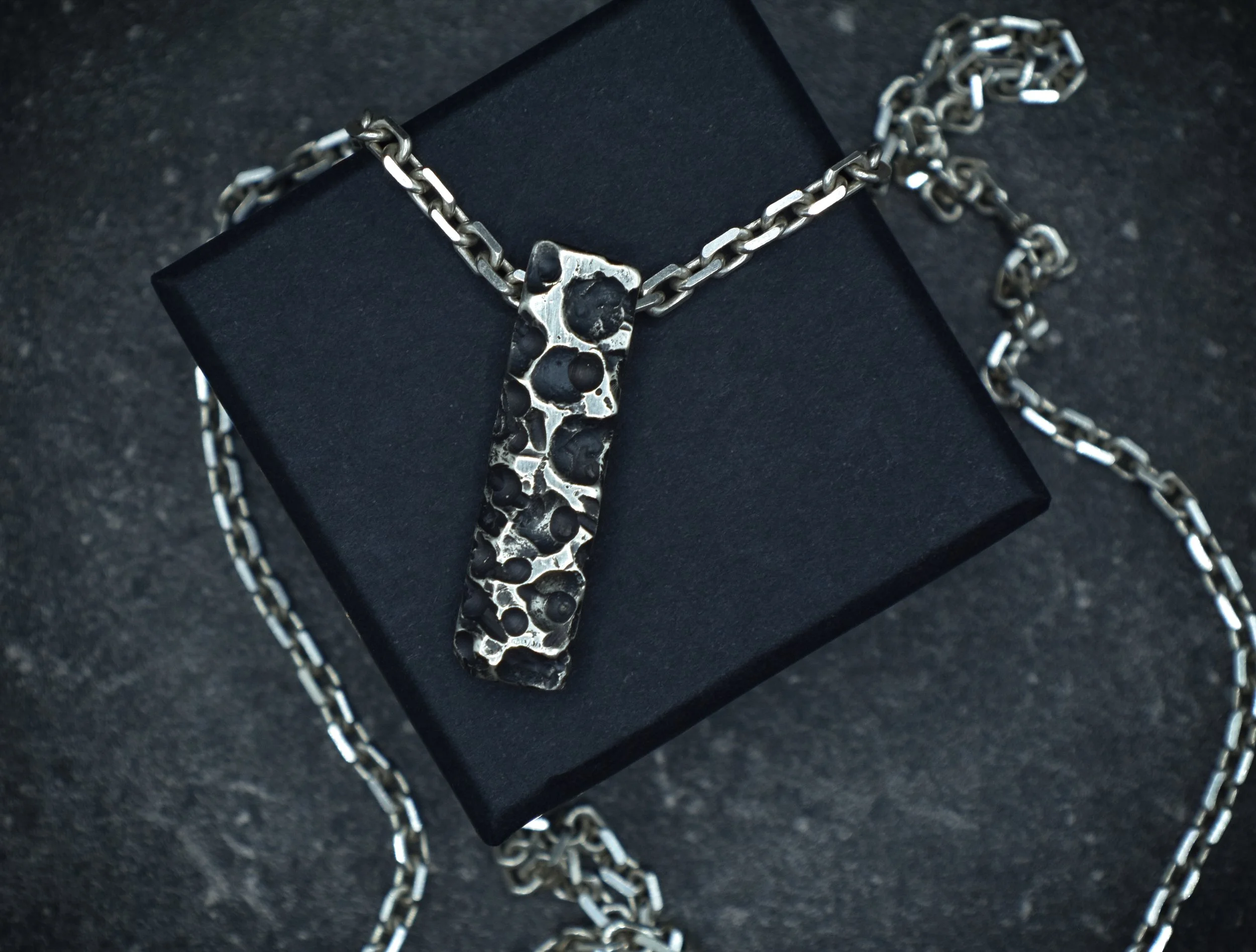 Volcanic monolith pendant