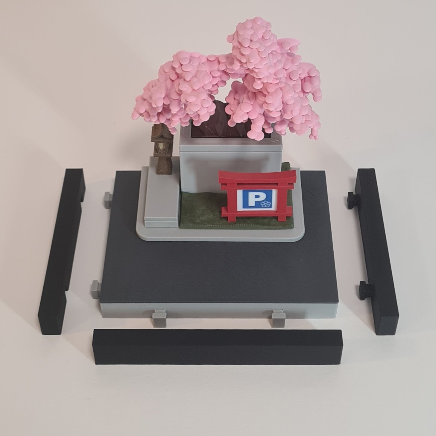 Cherry Blossom carpark sign