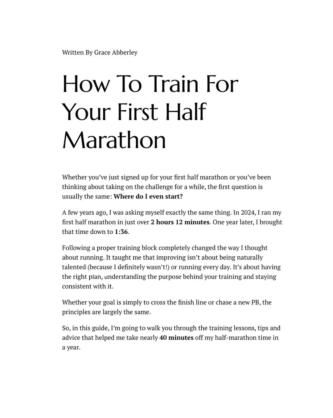 Anyone who knows me knows I love reading into everything facts, figures, the science behind training, but mostly I just love knowing why.

Why we train in certain ways, how we can train more effectively, how fuelling and nutrition actually impact per