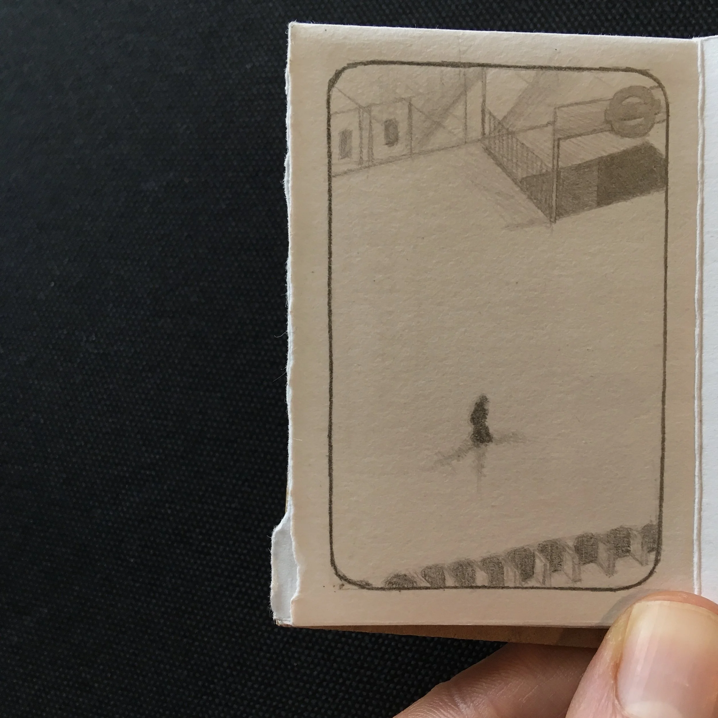 Pencil on paper illustrated short story of a train ride from Falmouth to London in the 2021 lockdown.