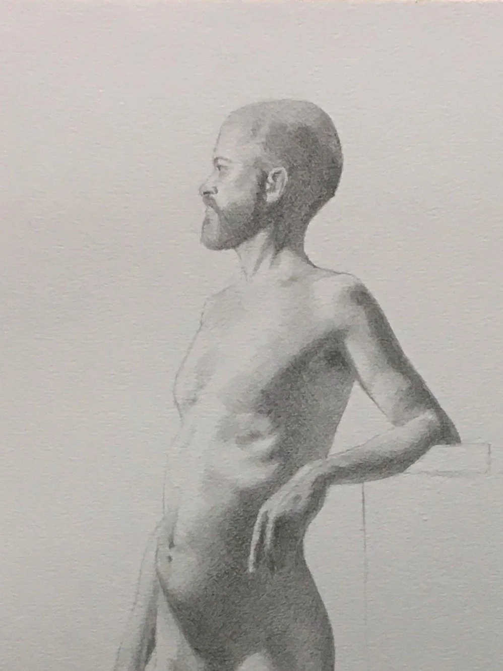 Pencil drawing from life, 2020