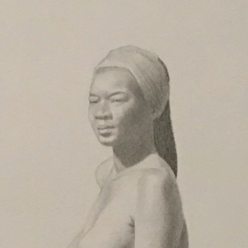Pencil life drawing made in London in 2020.