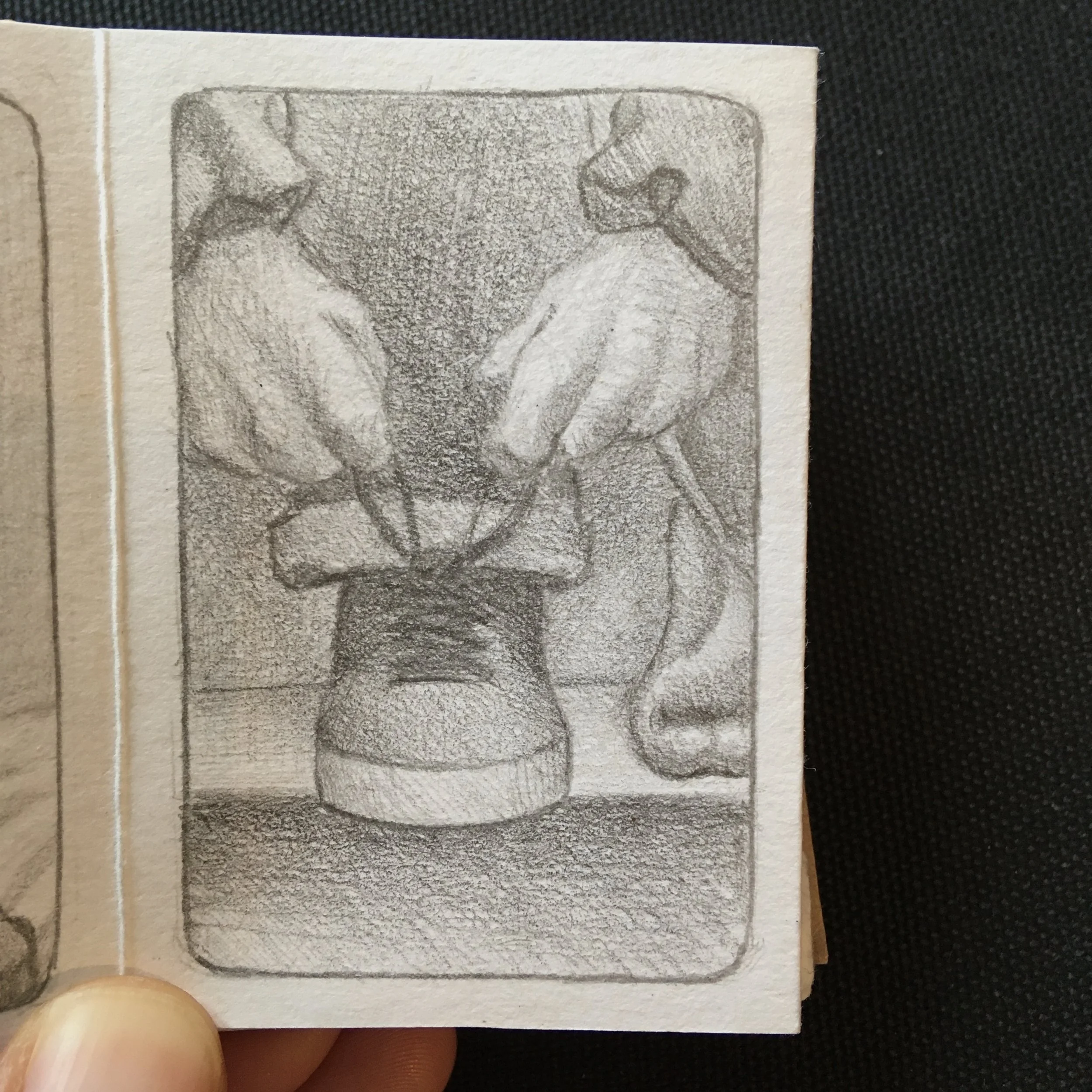 Pencil on paper illustrated short story of a train ride from Falmouth to London in the 2021 lockdown.