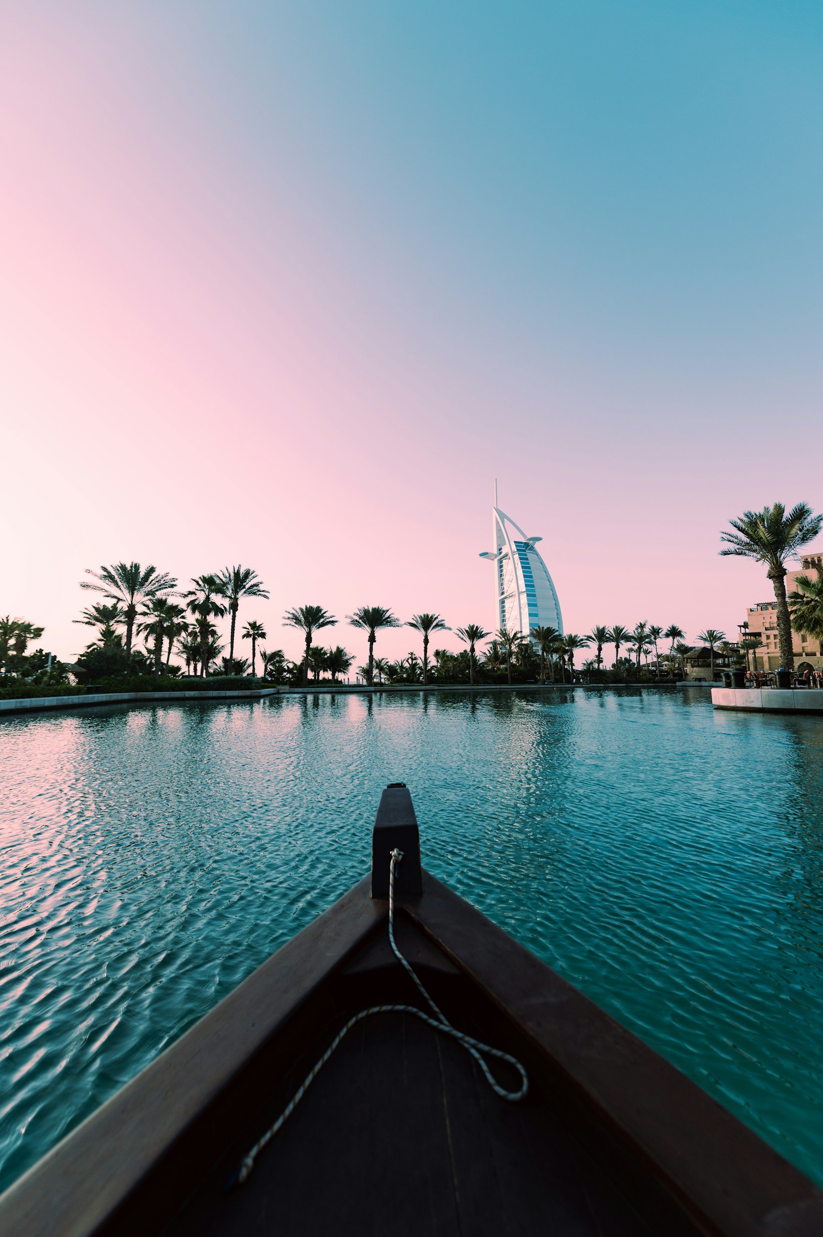 An image of the Burj al Arab in Dubai UAE taken from the water used in support of a case study about Loyalty for Jumeirah