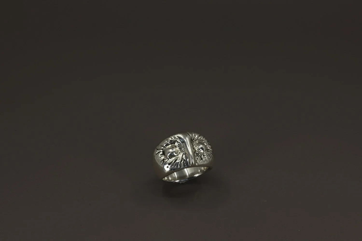 Chunky Owl Silver Ring
