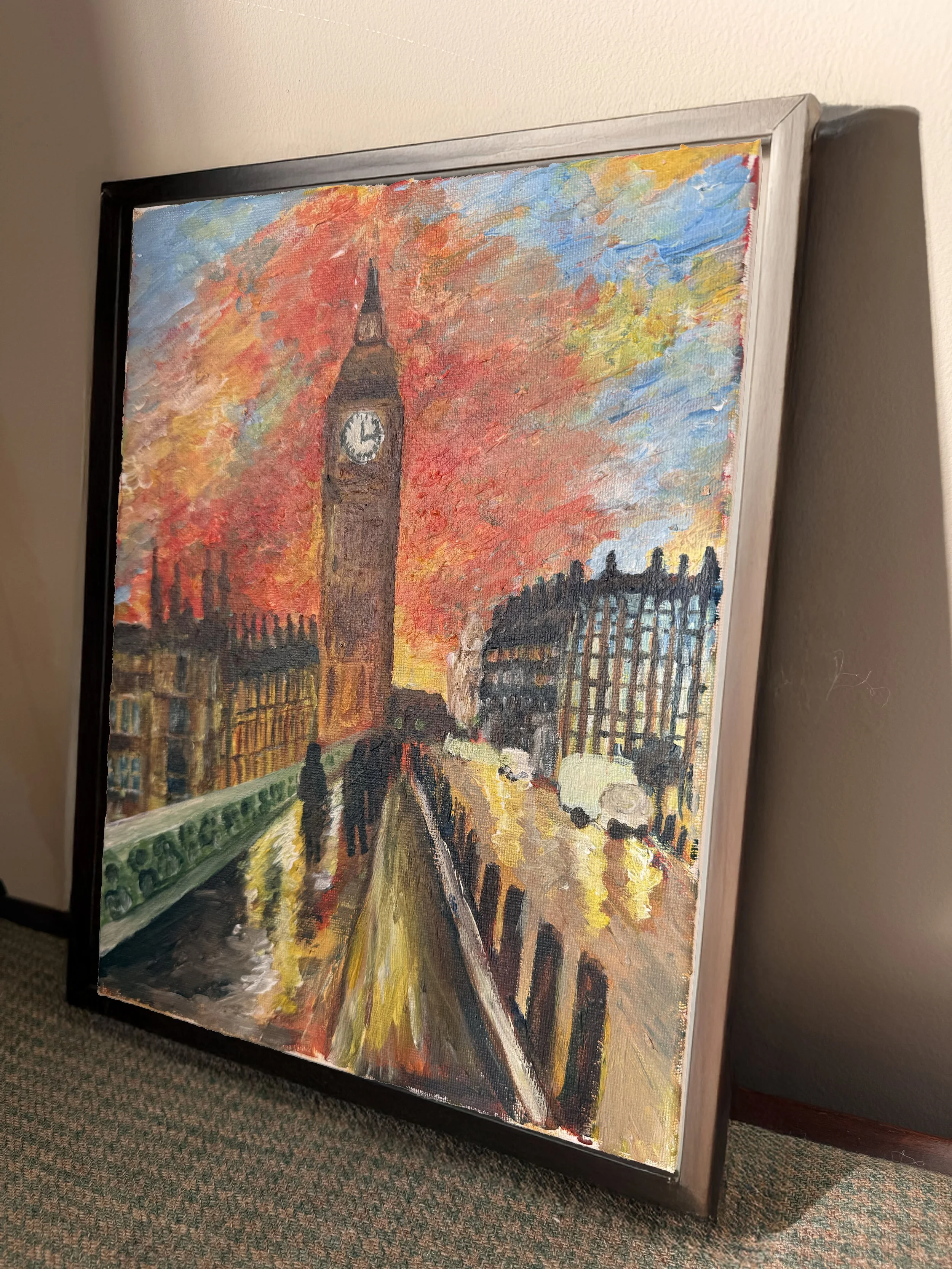 Sunset Big Ben , A3 Print