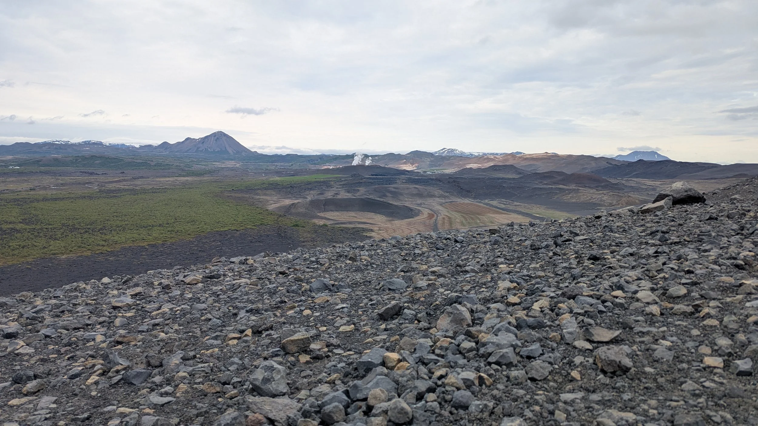 Hike up Hverfjall Volcano Trail