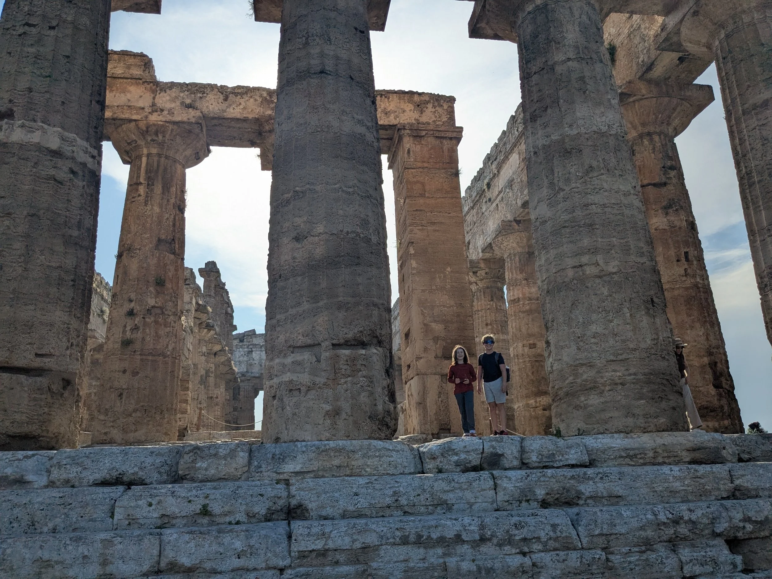 Up close to the temples