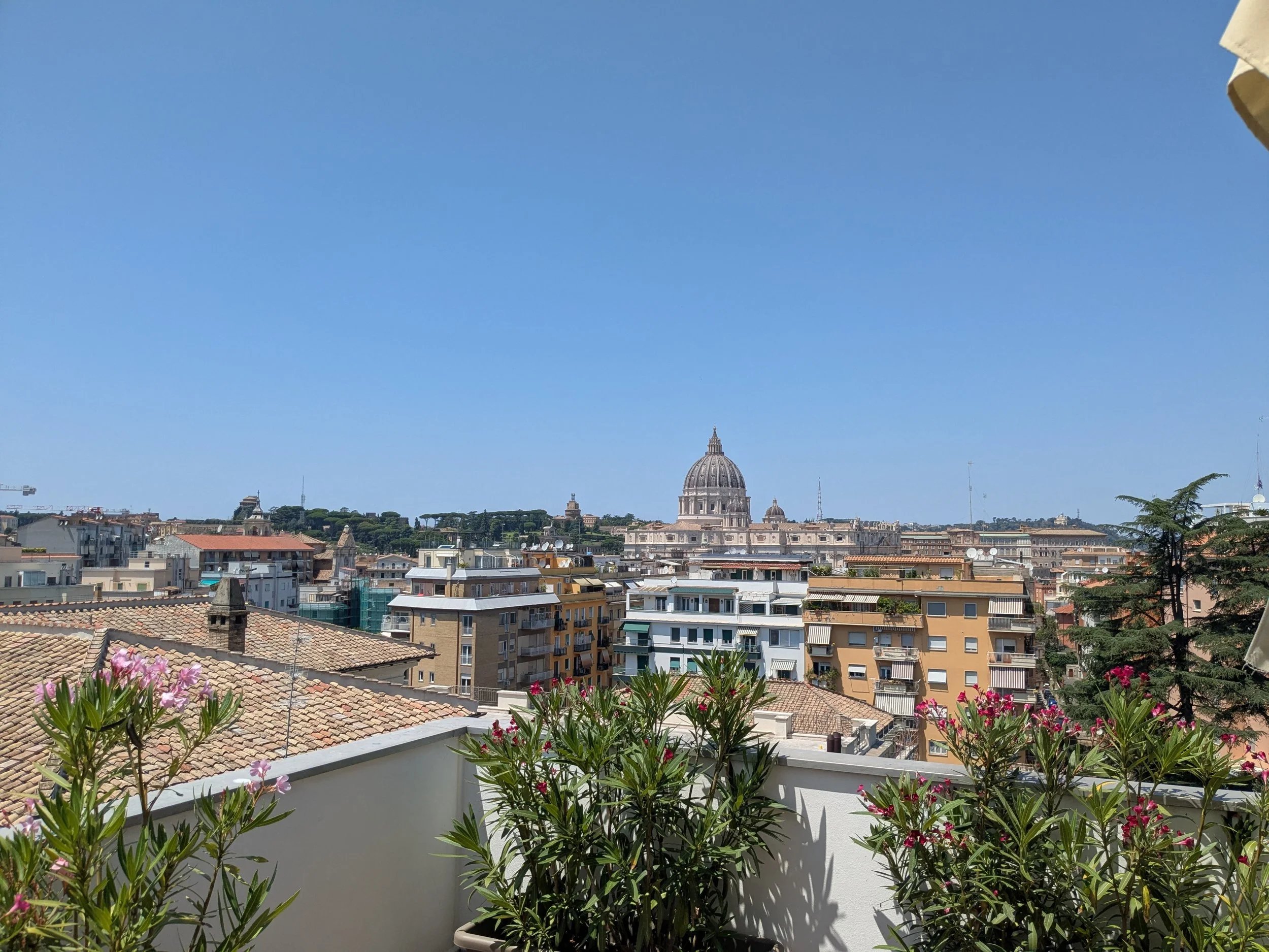 View from hotel in Rome