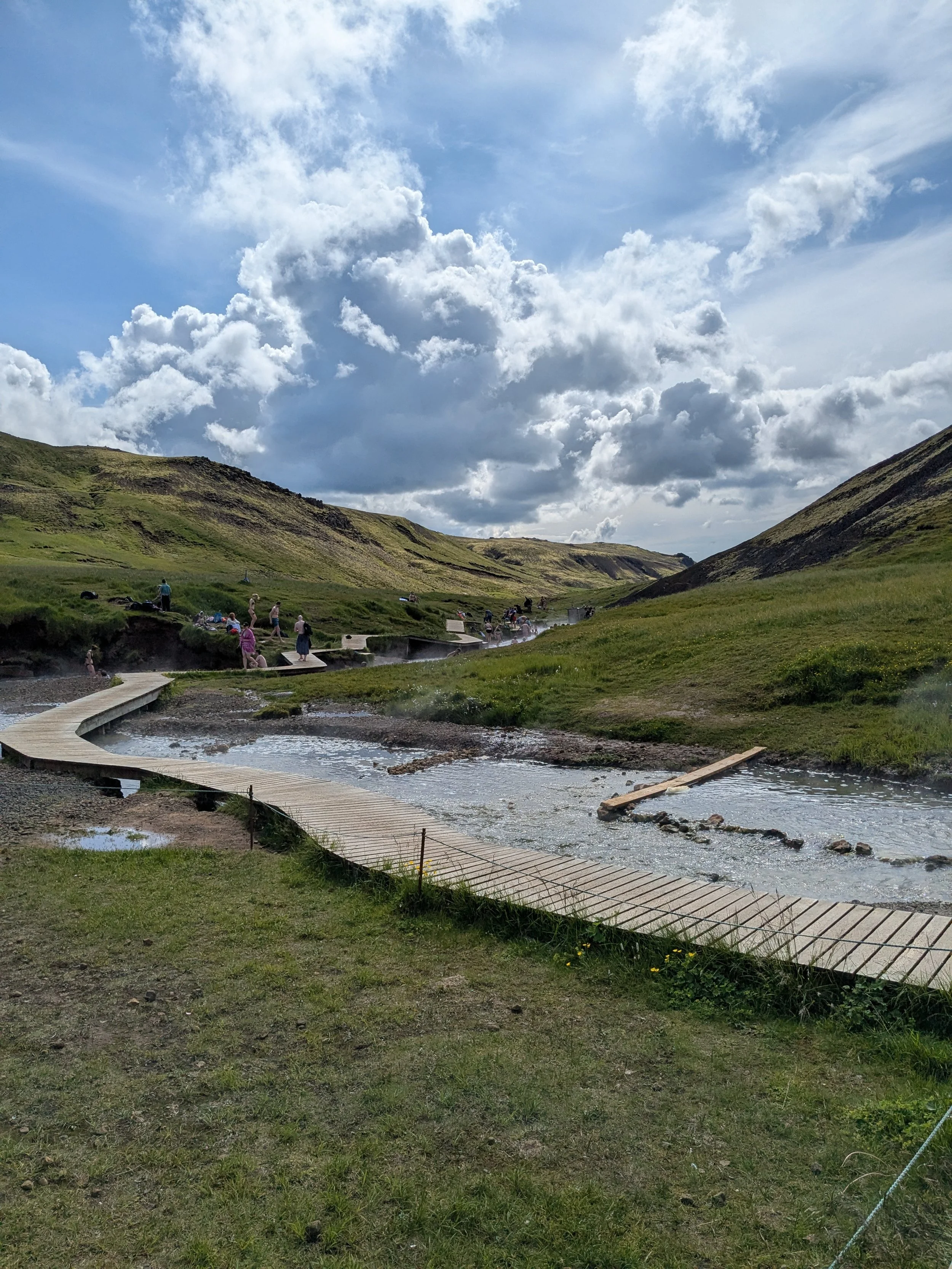 Hrunalaug Hot Spring River