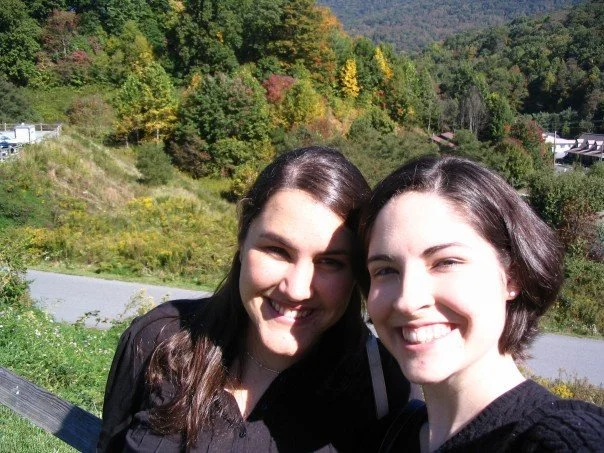 Brieanne and Janell in the mountains