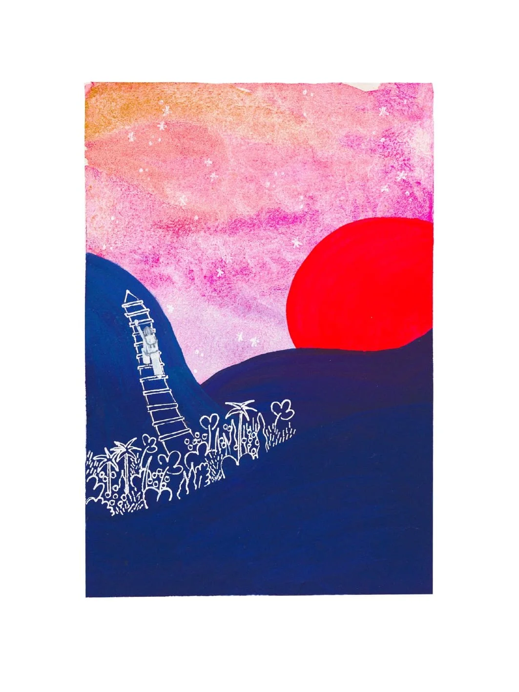 Aquarelle M · Soleil N°1