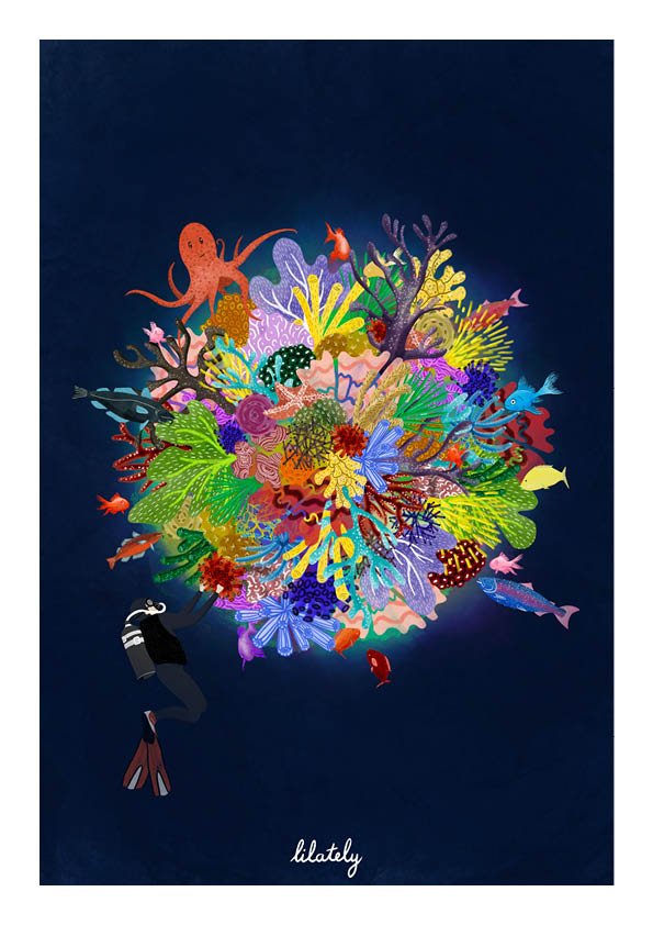 Illustration · Les coraux